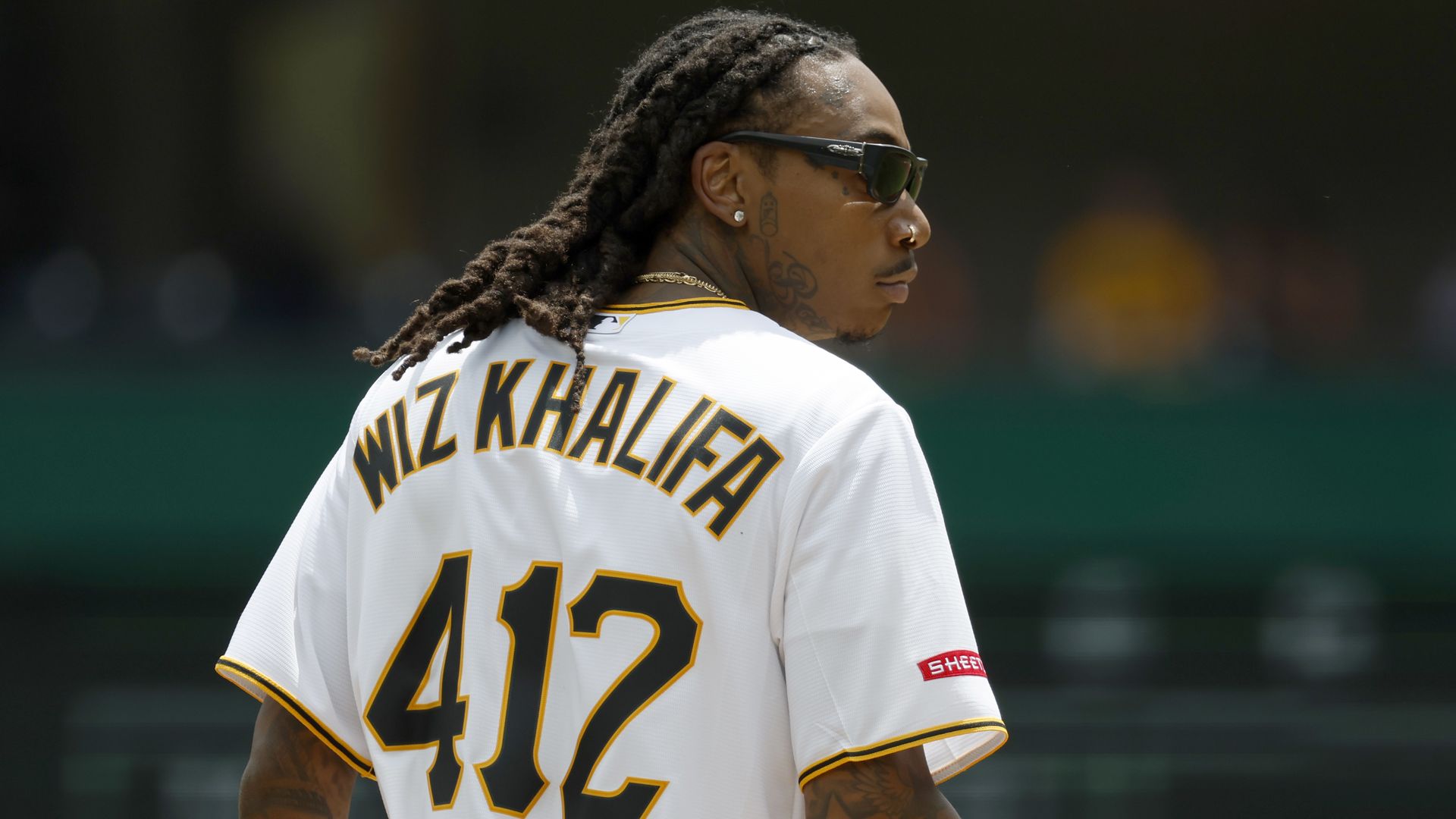 PITTSBURGH, PA - JULY 20: Wiz Khalifa is seen before the game between the Chicago White Sox and the Pittsburgh Pirates during inter-league play at PNC Park on July 20, 2025 in Pittsburgh, Pennsylvania. (Photo by Justin K. Aller/Getty Images)