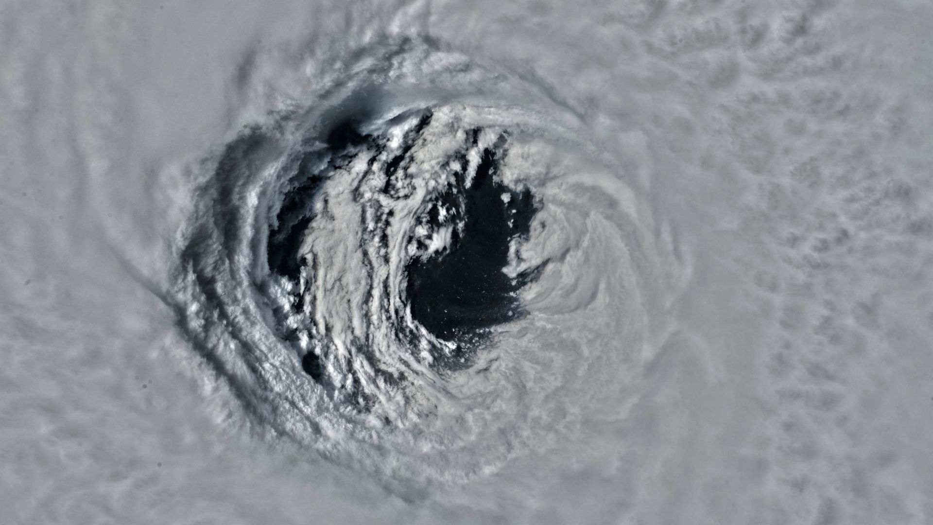 Eye of hurricane michael