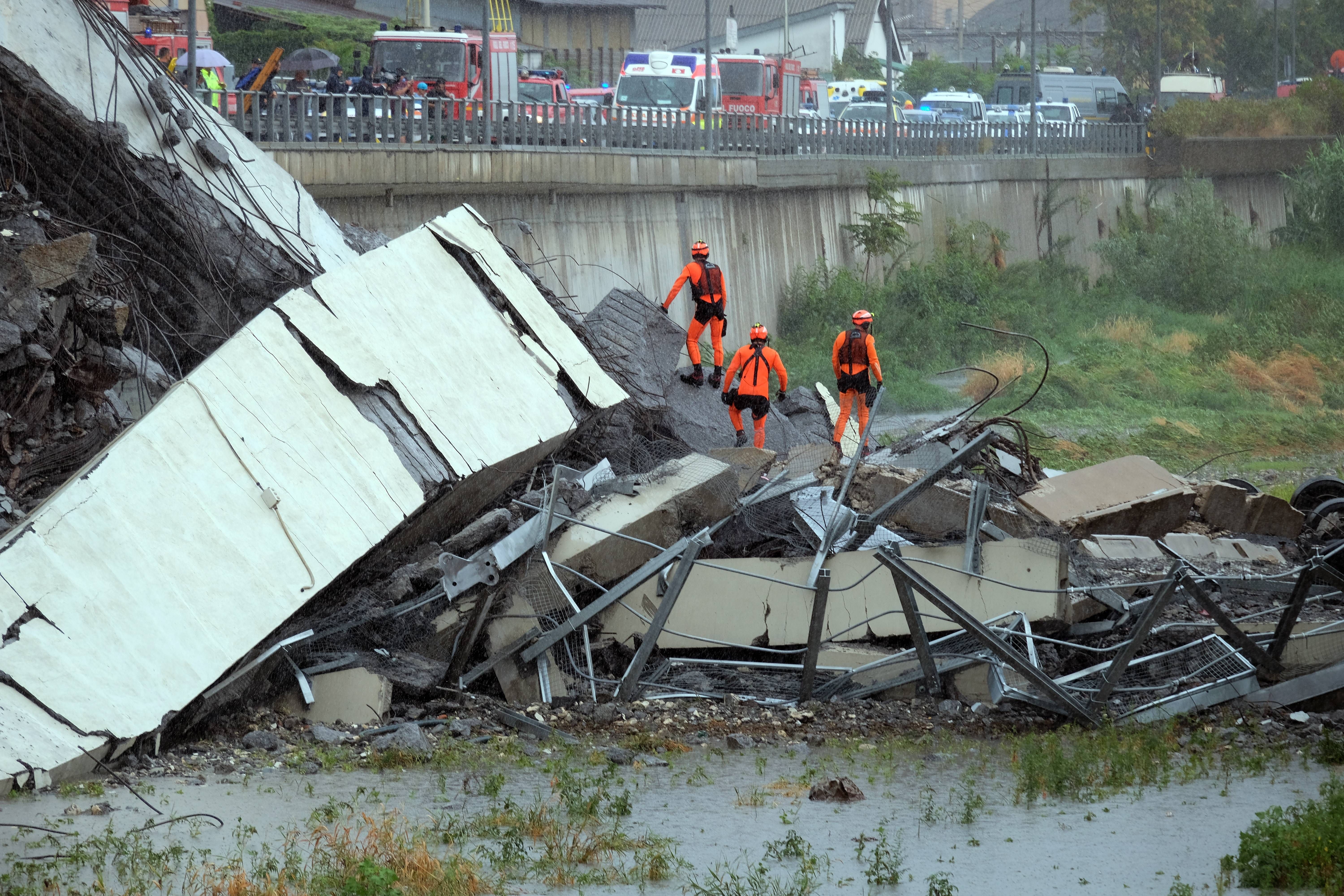 In photos: At least 22 killed in Italy bridge collapse