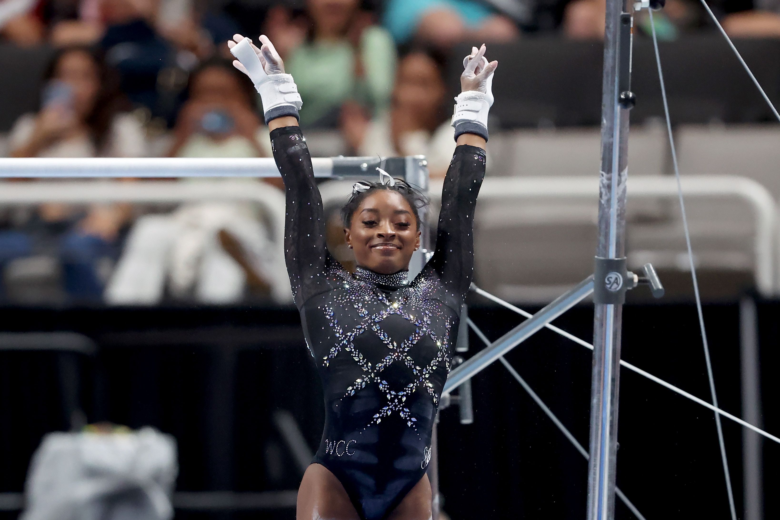 World Gymnastics Championships: Simone Biles wins sixth all-around