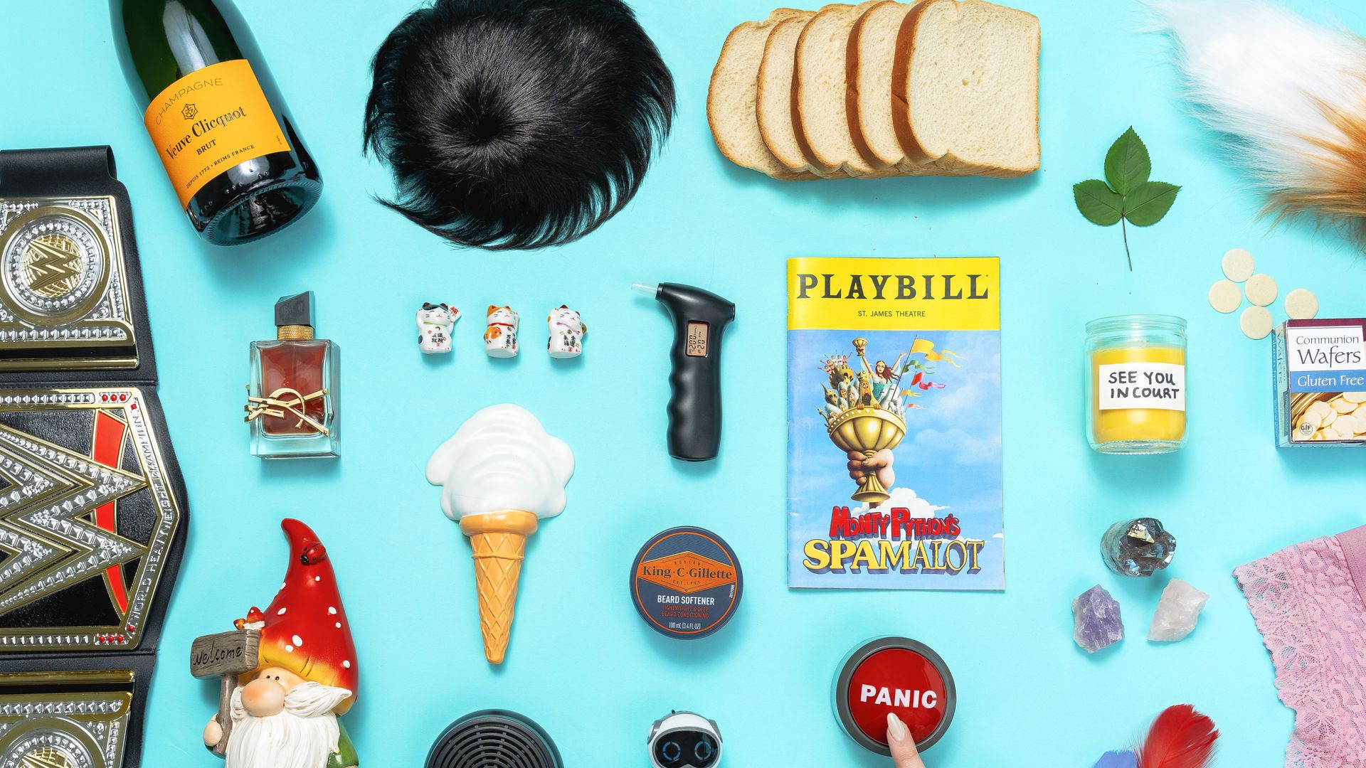 An assortment of items that were lost in Ubers nationwide