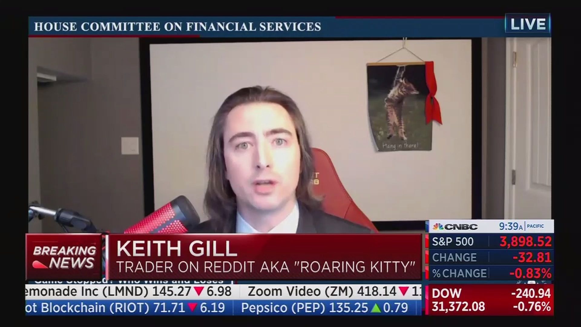 Keith Gill testifying