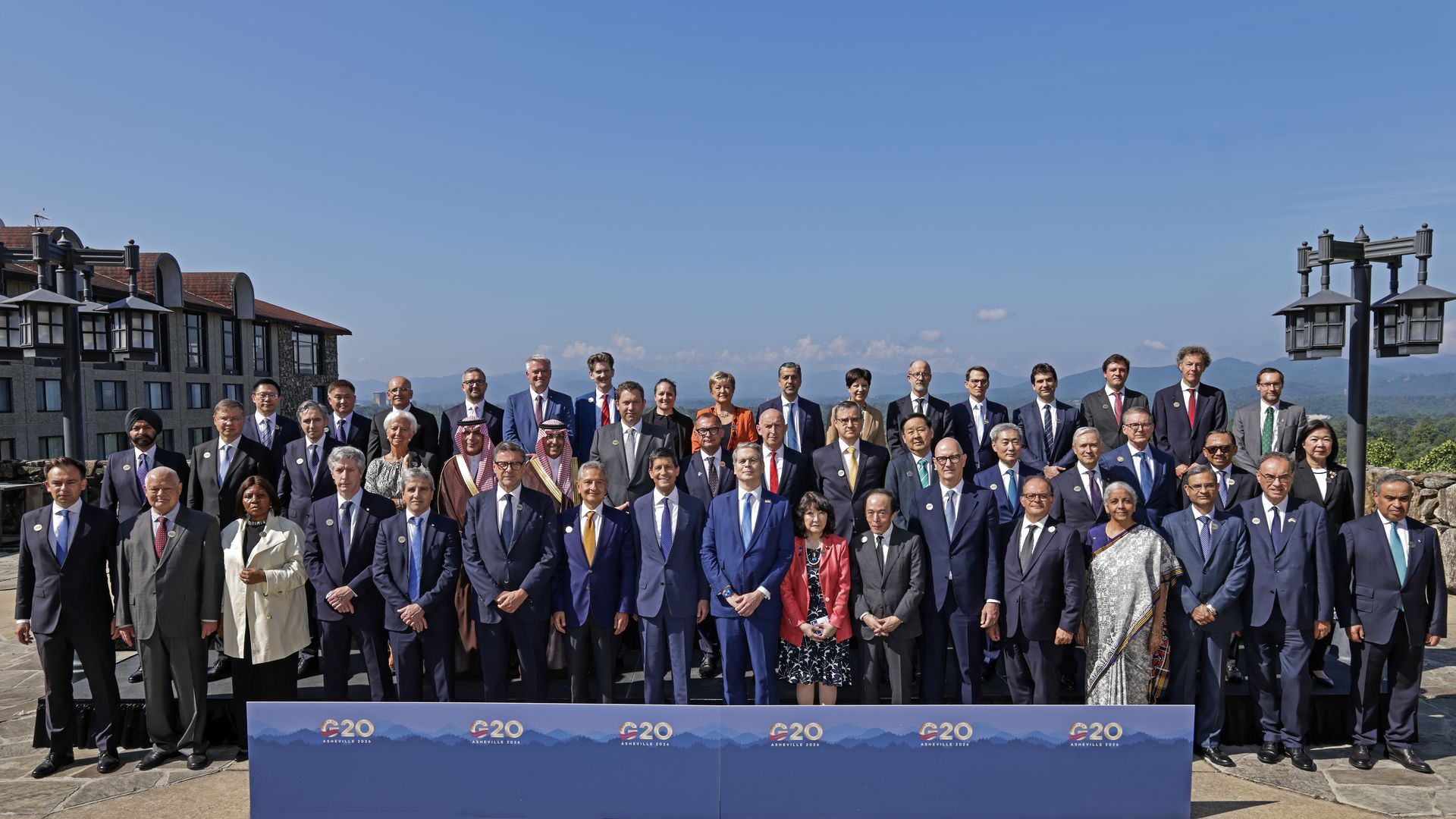The G20 "family photo" of finance ministers and central bankers