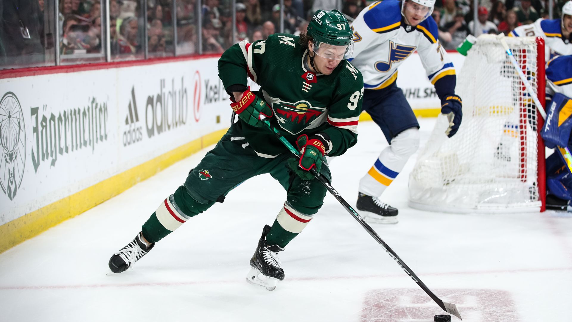 Kirill Kaprizof handles a puck