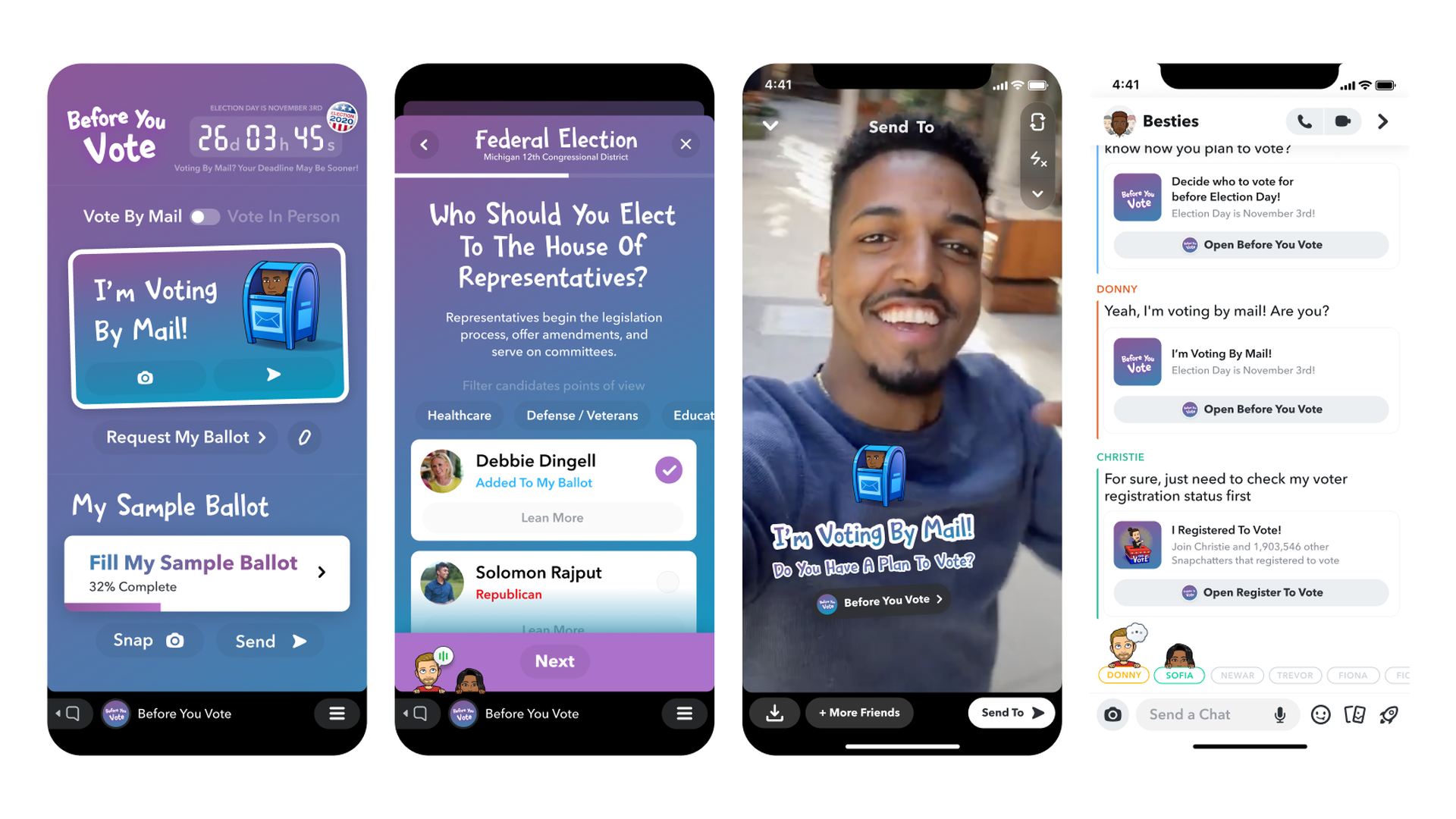 Snapchat voting