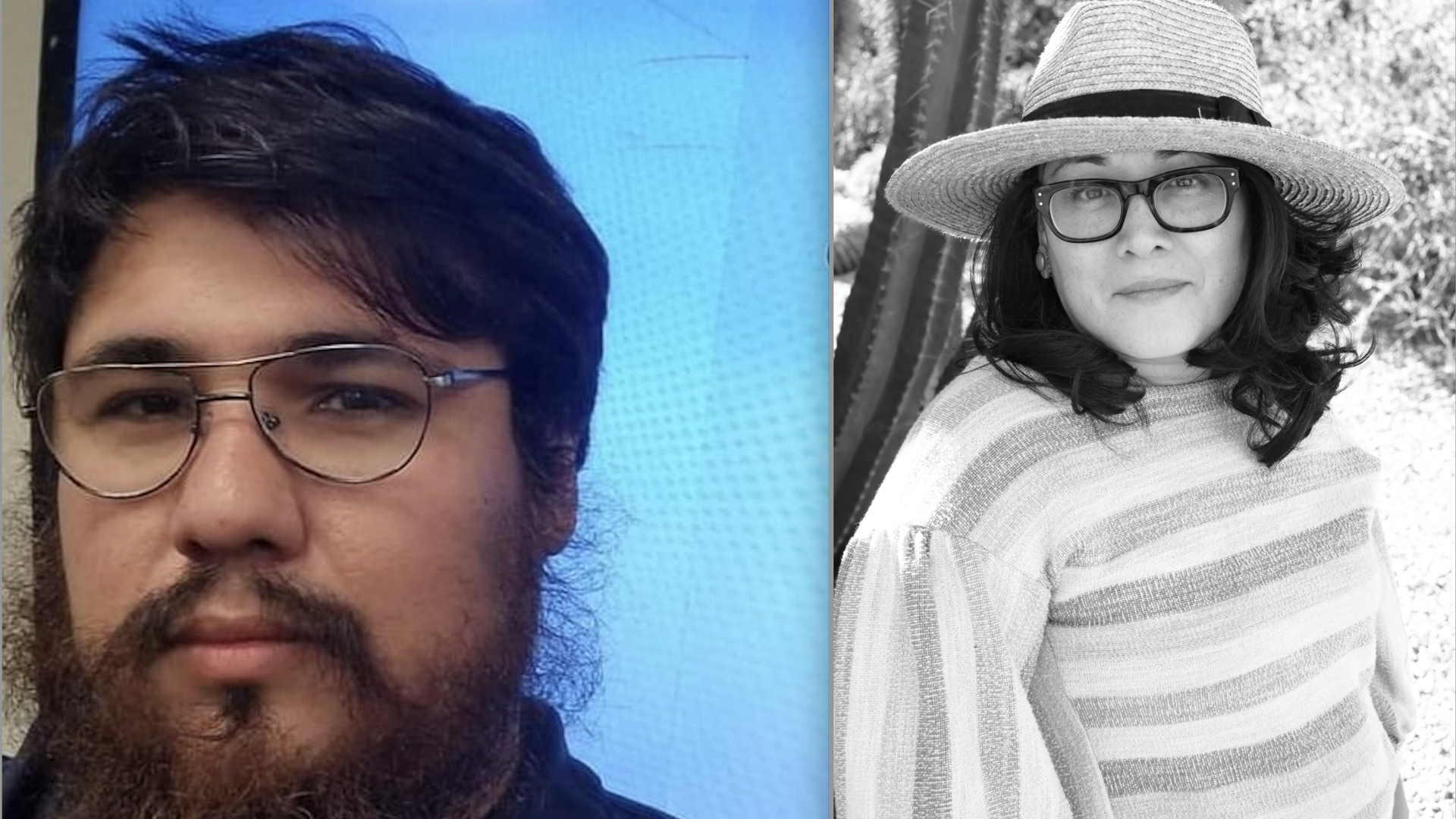 Poets Matt Sedillo and Diana Marie Delgado