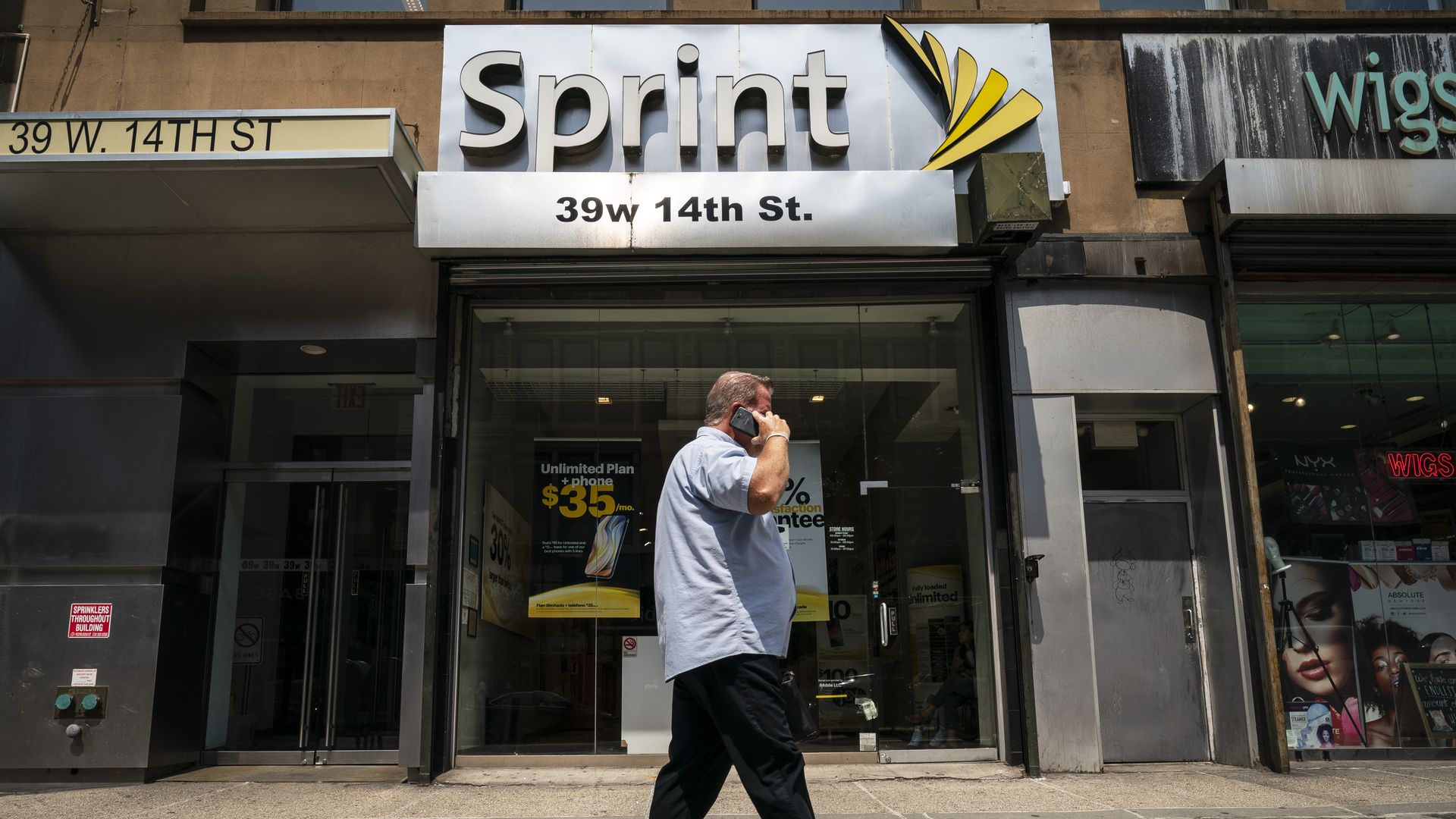 A Sprint on store on 14th Street in Manhattan