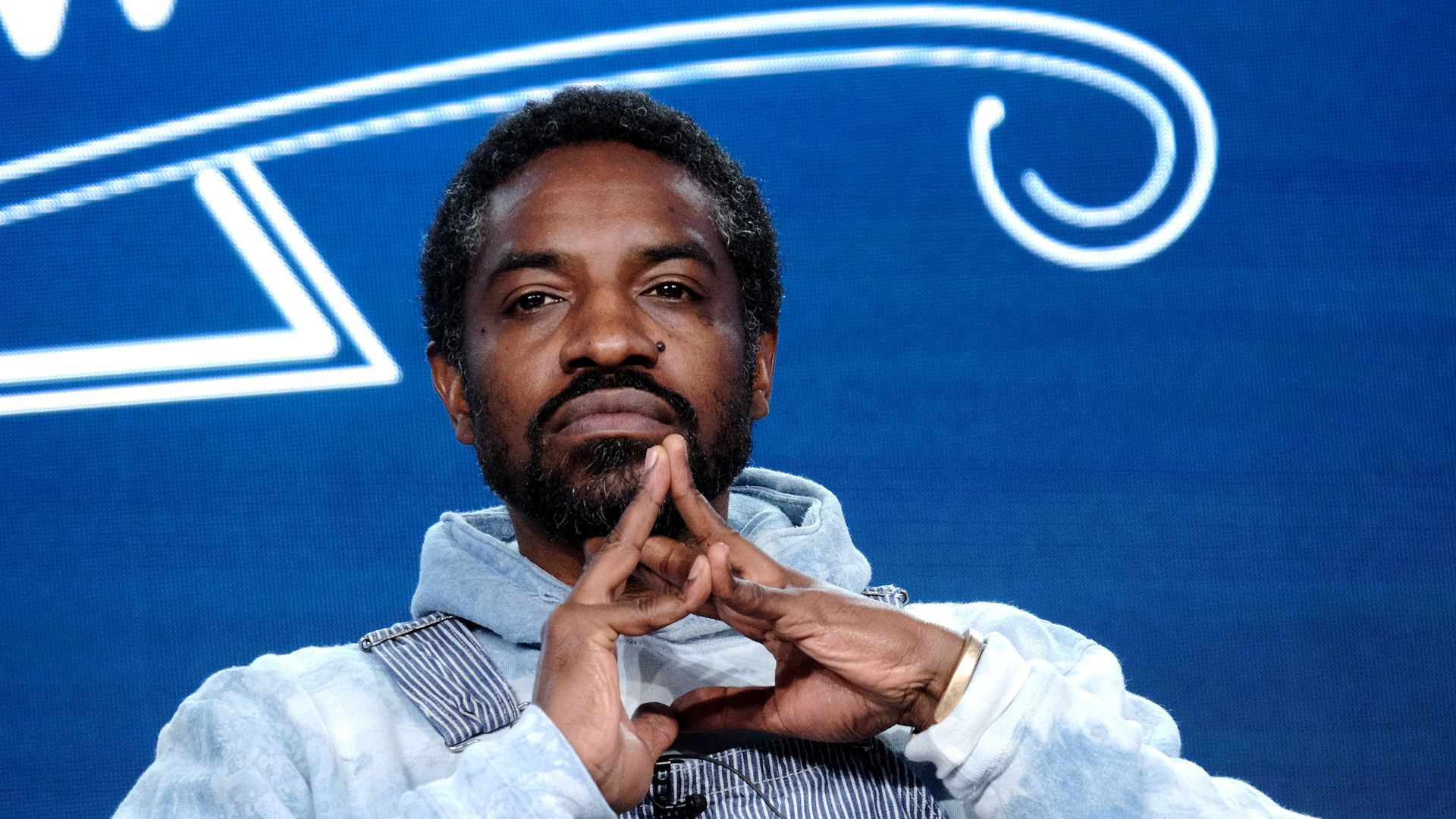 André Benjamin, known professionally as André 3000,  speaks onstage during the AMC Networks portion of the Winter 2020 TCA Press Tour on January 16, 2020 in Pasadena, California. 