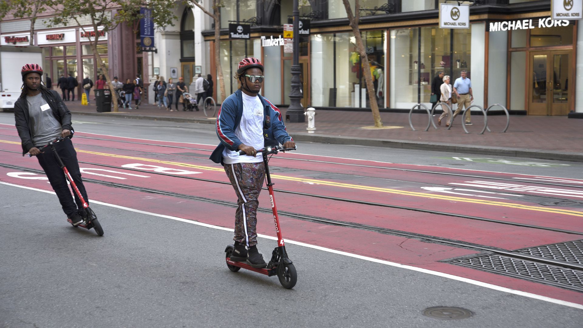 Scoot scooters in San Francisco.