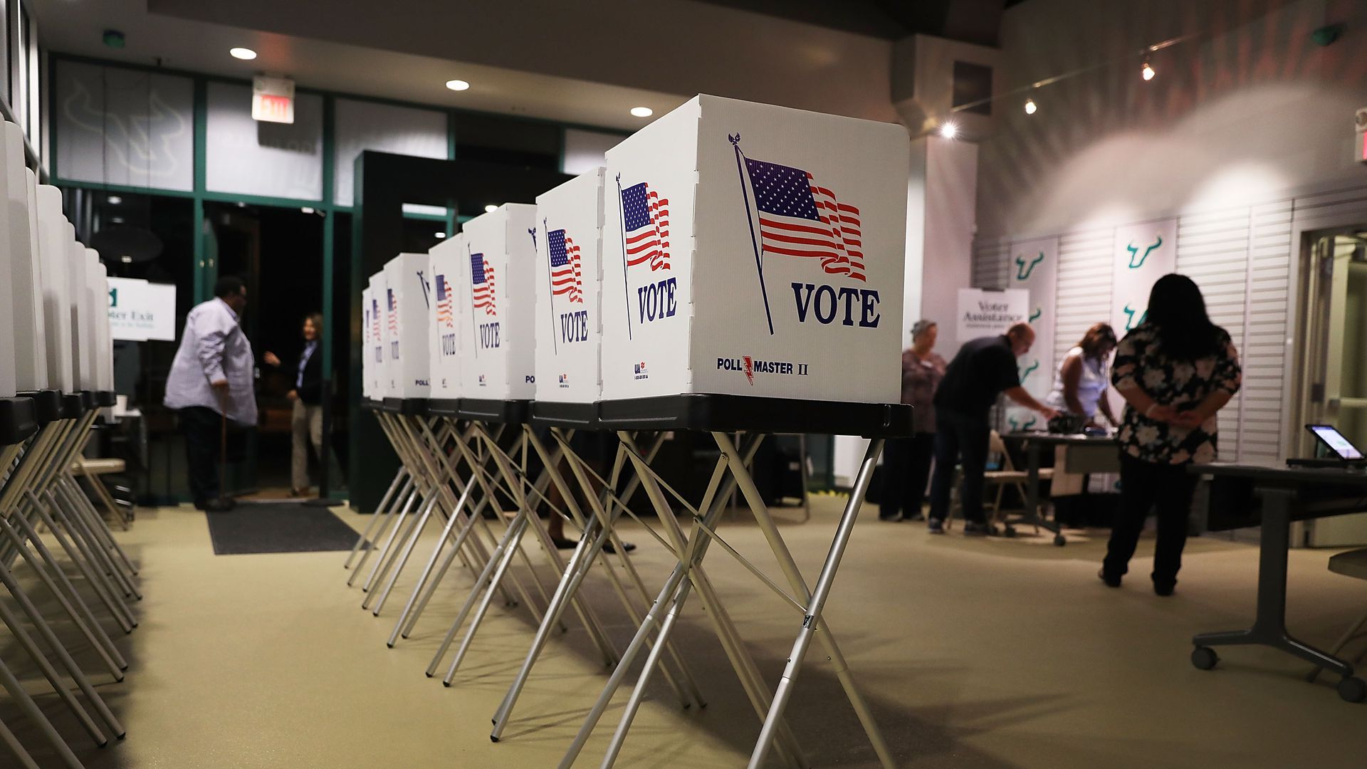 Voting booths