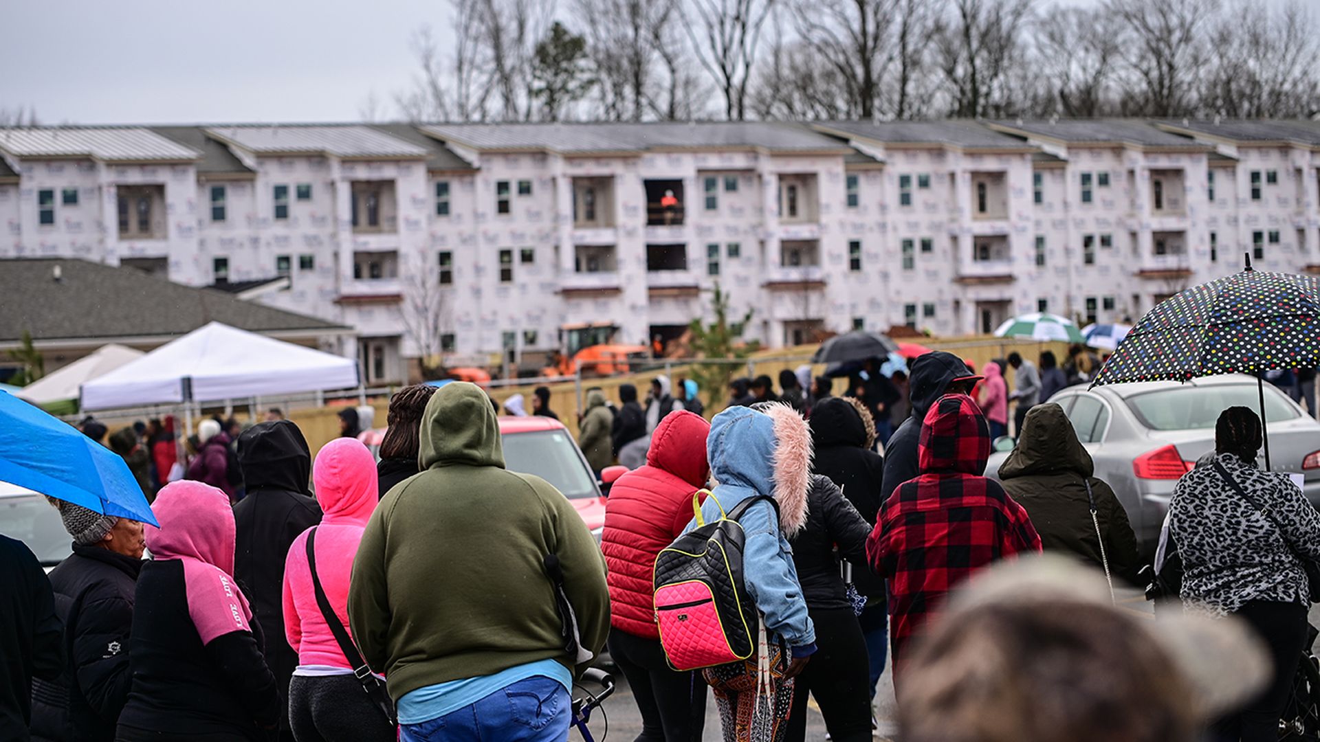 Application day at Mezzanine at Freedom Housing Community on Freedom Drive