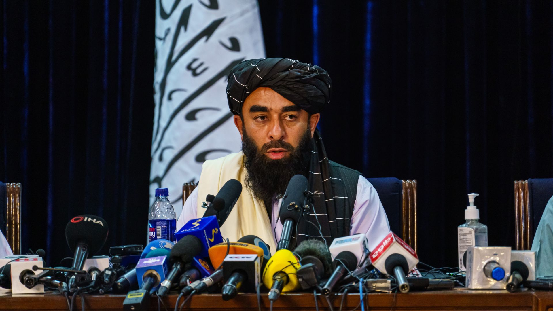 Taliban spokesman gives press conference