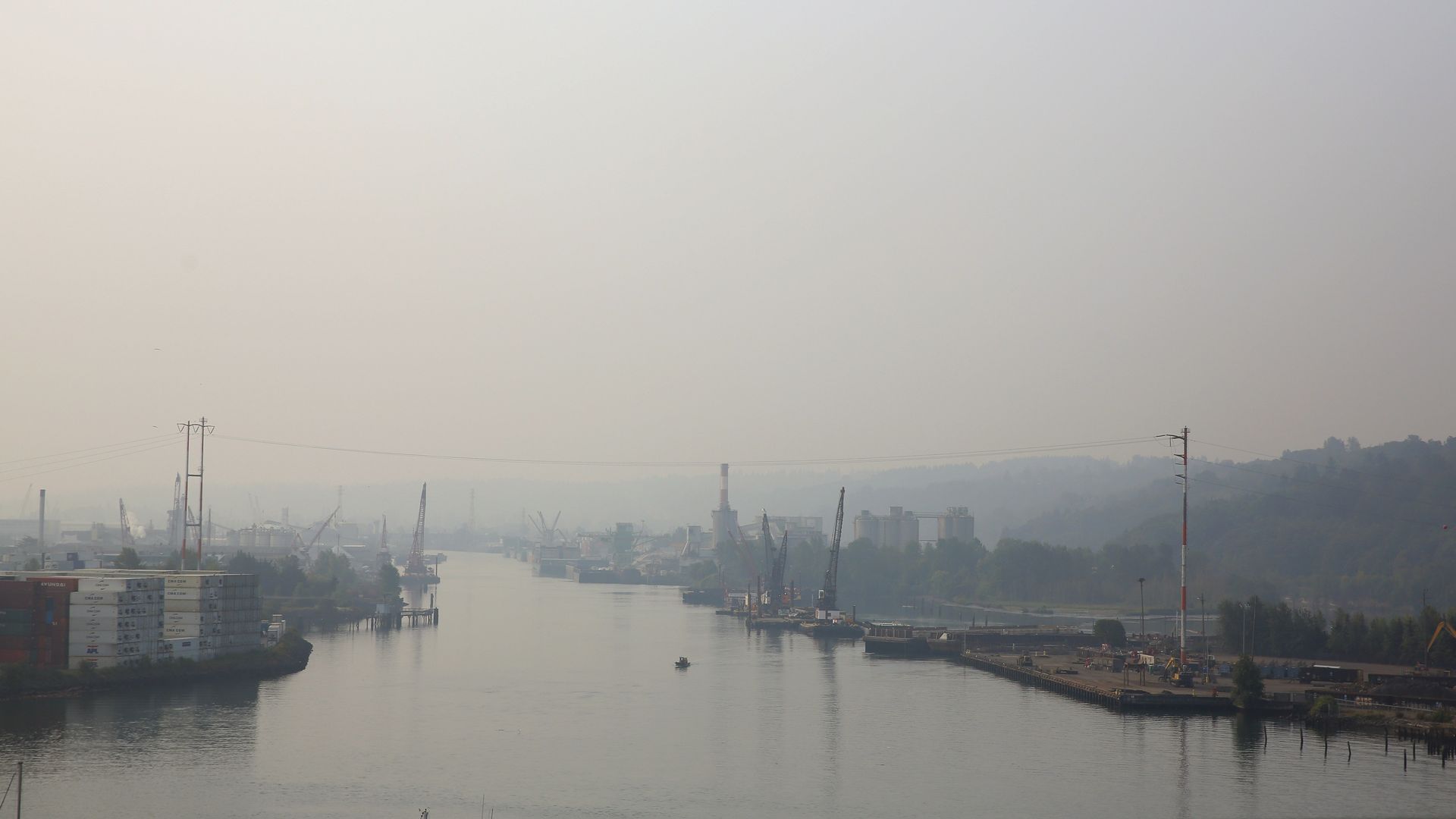 The Duwamish River near the West Seattle Bridge