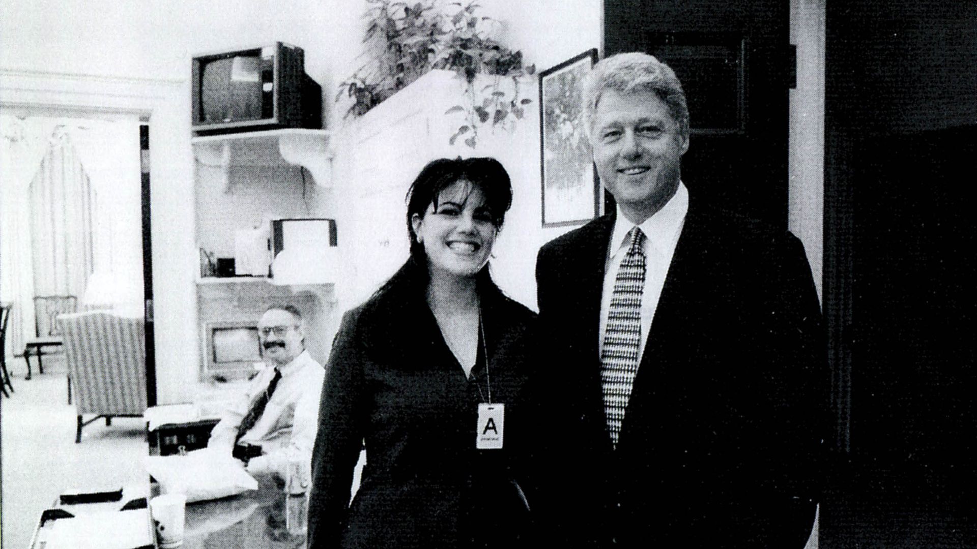 Monica Lewinsky and Bill Clinton.