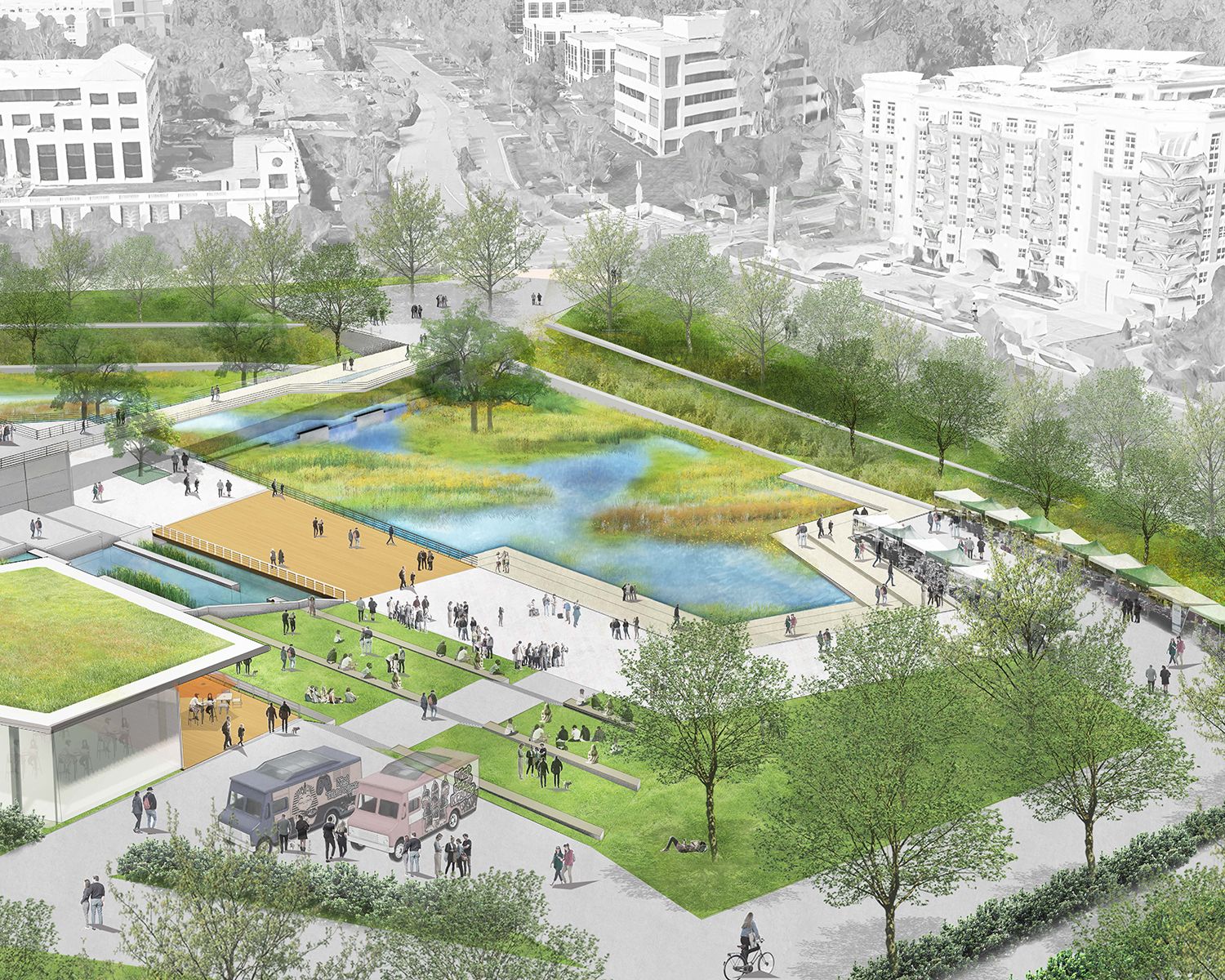 Rendering of park