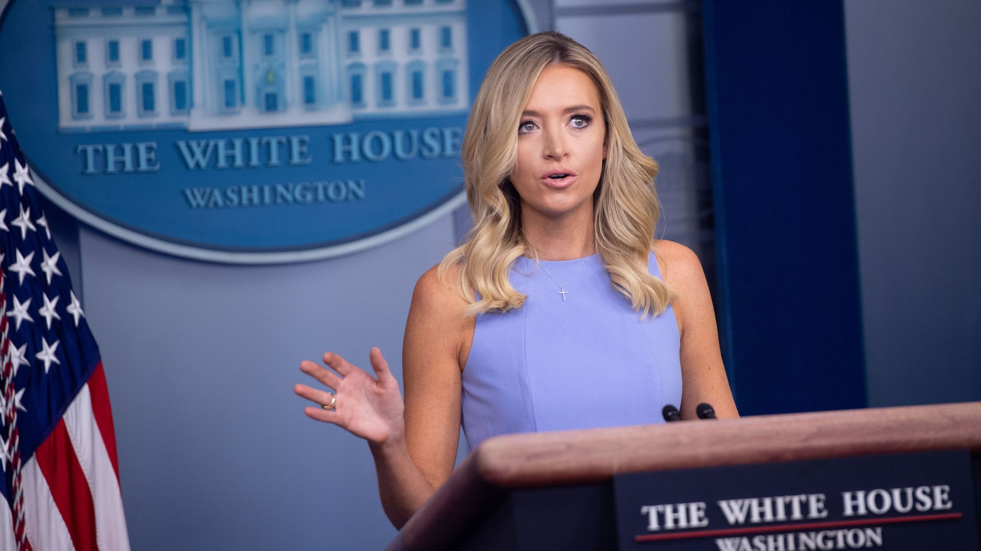 White House Press Secretary Kayleigh McEnany in a press conference on June 17.