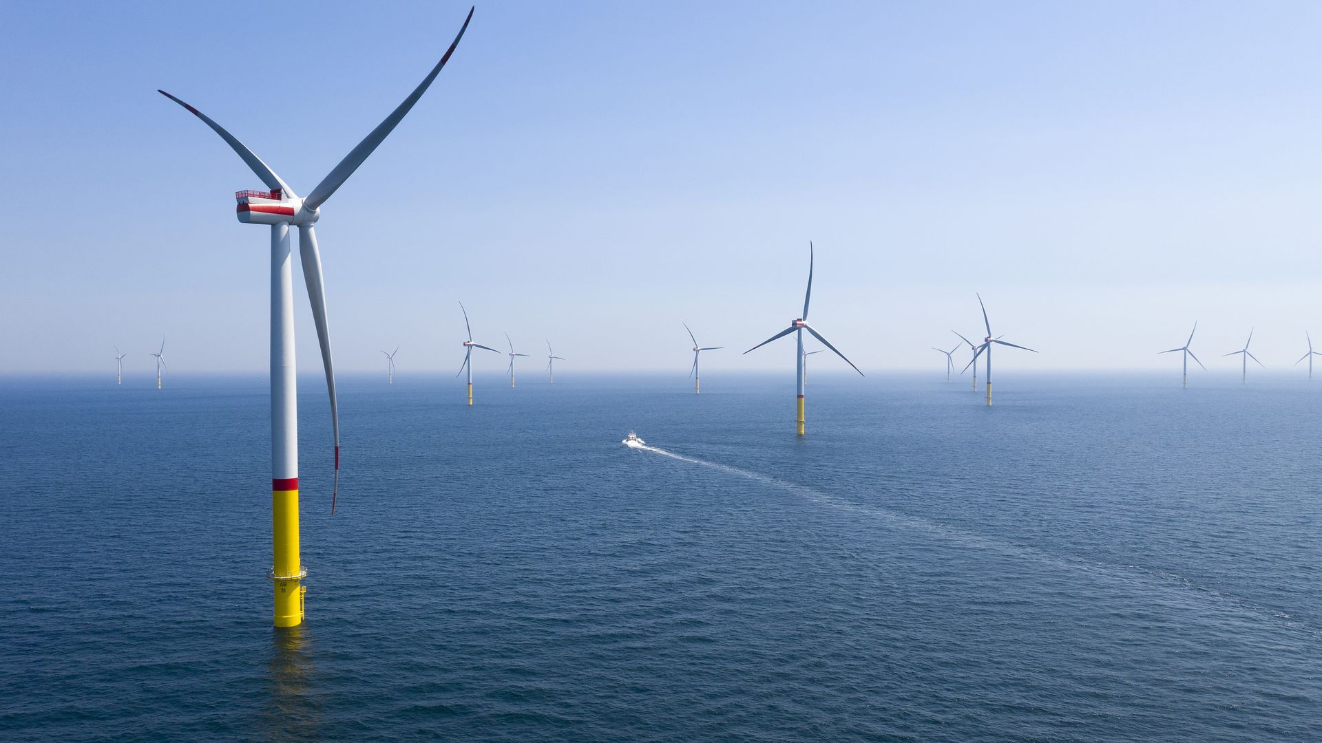 wind farm Baltic shore
