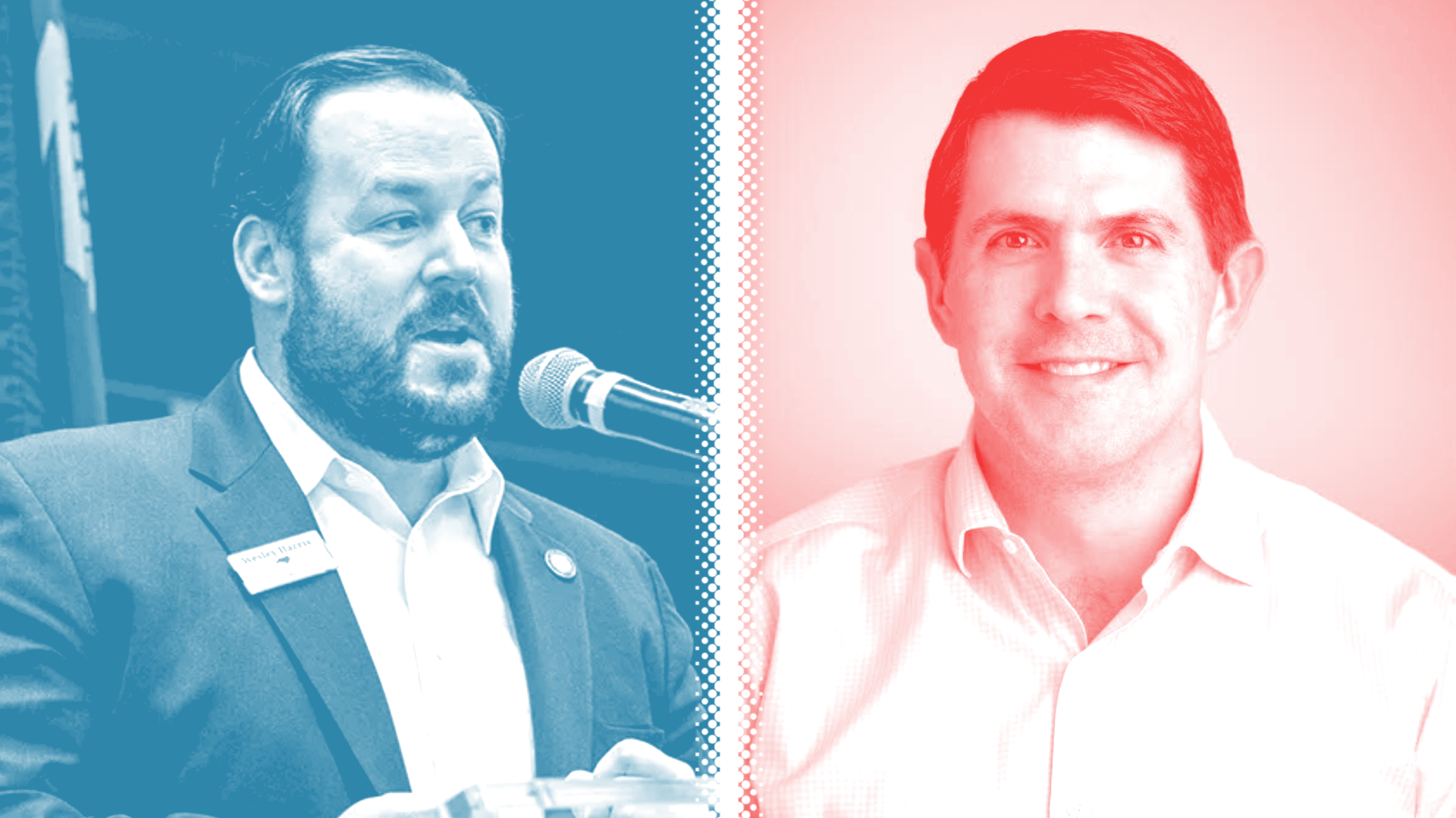 Photo illustration of Wesley Harris and Brad Briner.