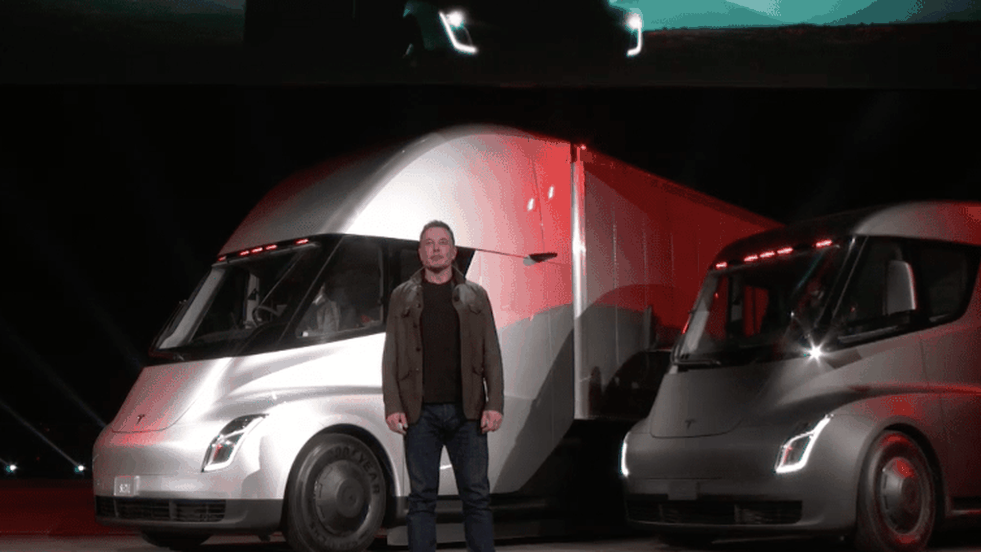 Elon Musk Unveils An Electric Semi Truck