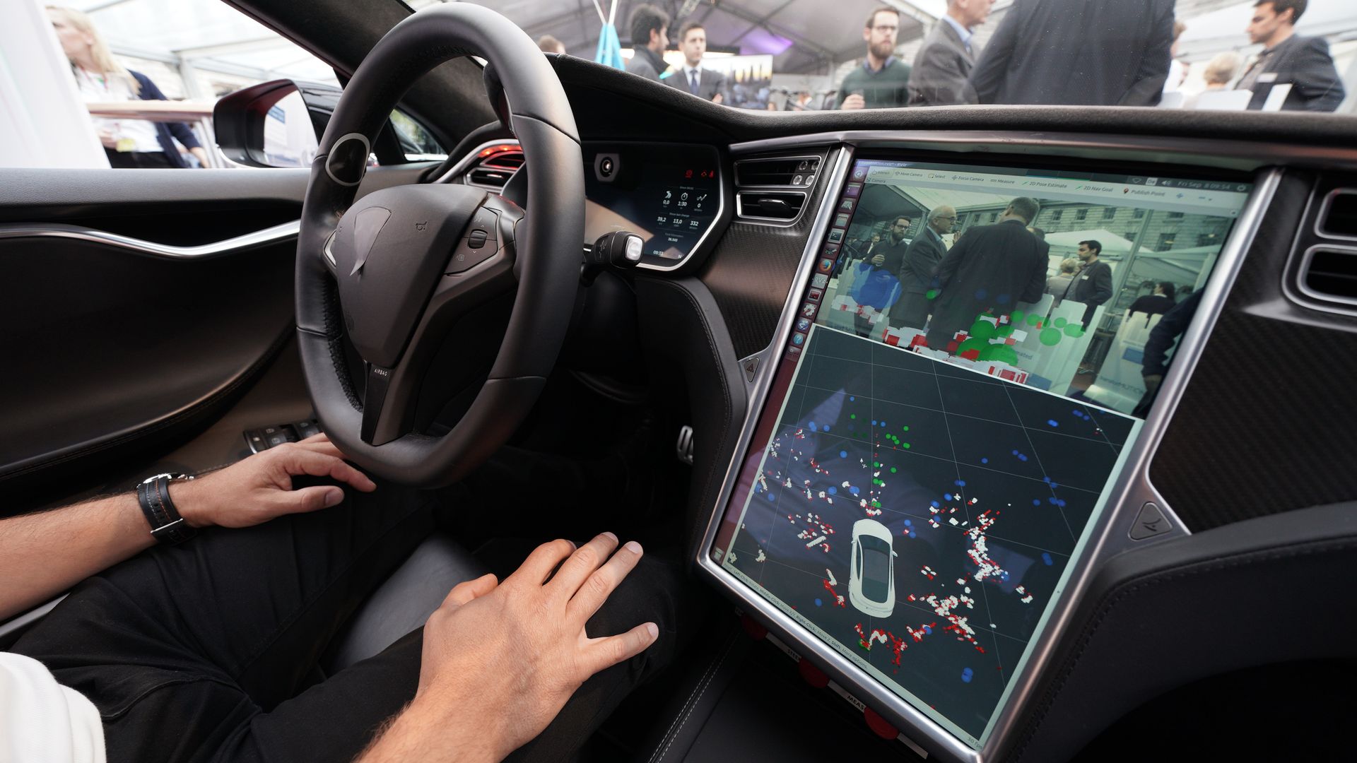 A Bosch development vehicle driverless car.