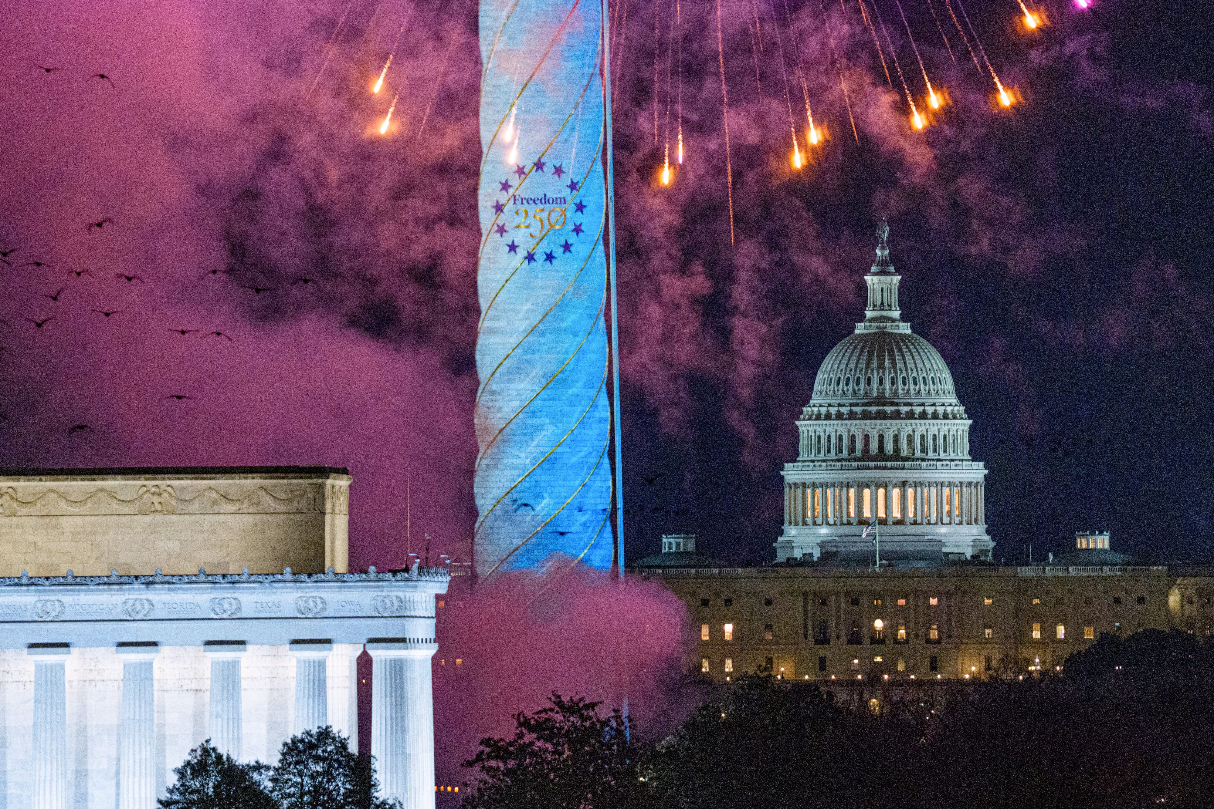 Scoop: Trump's late July 4 speech throws D.C. fireworks timing into flux