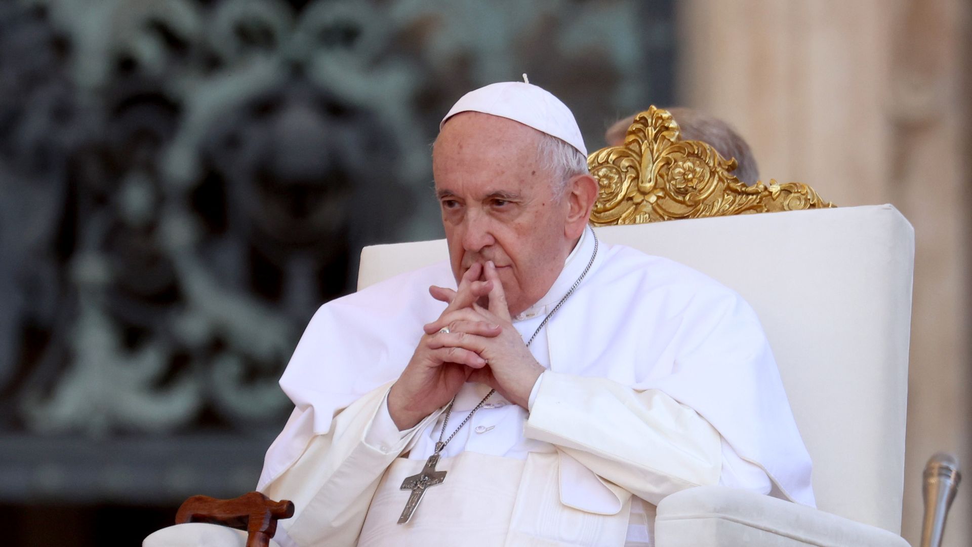 Pope Francis attends the 10th World Meeting of Families closing Mass in St. Peter's Square on June 25.