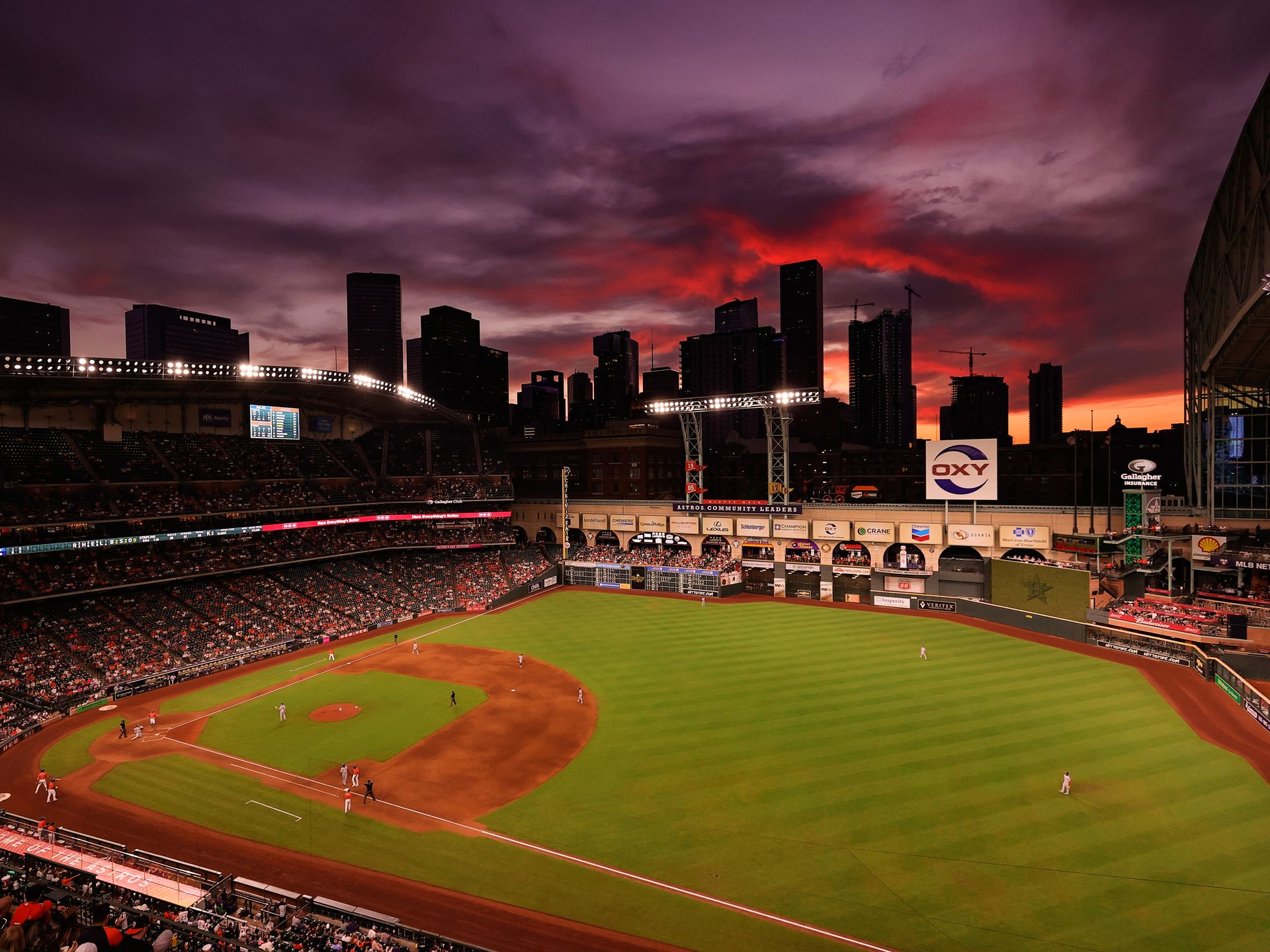 Minute Maid Park's superstitious roof - Axios Houston