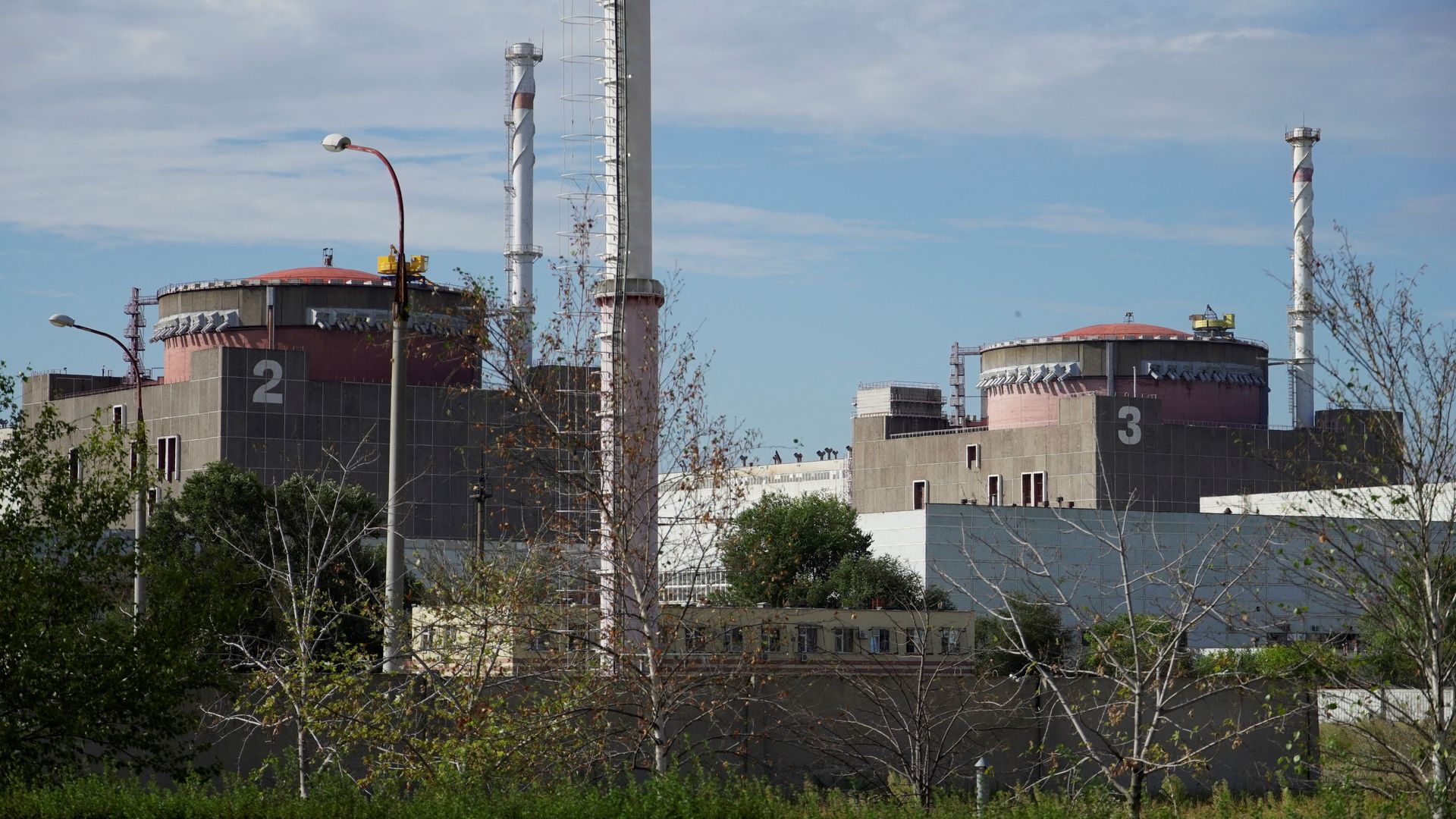 a general view of the Zaporizhzhia Nuclear Power Plant 