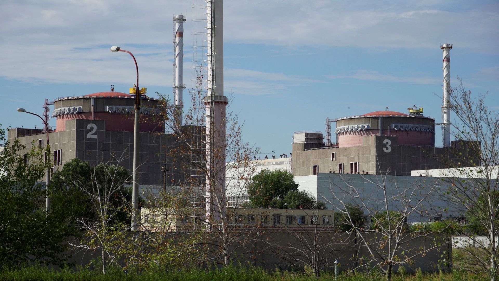 a general view of the Zaporizhzhia Nuclear Power Plant