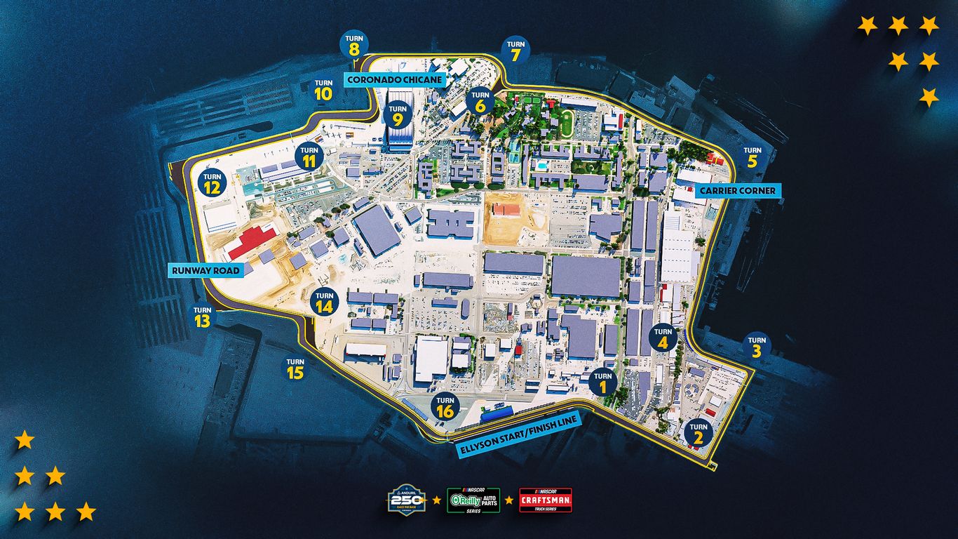 See the course for San Diego's NASCAR street race - Axios San Diego