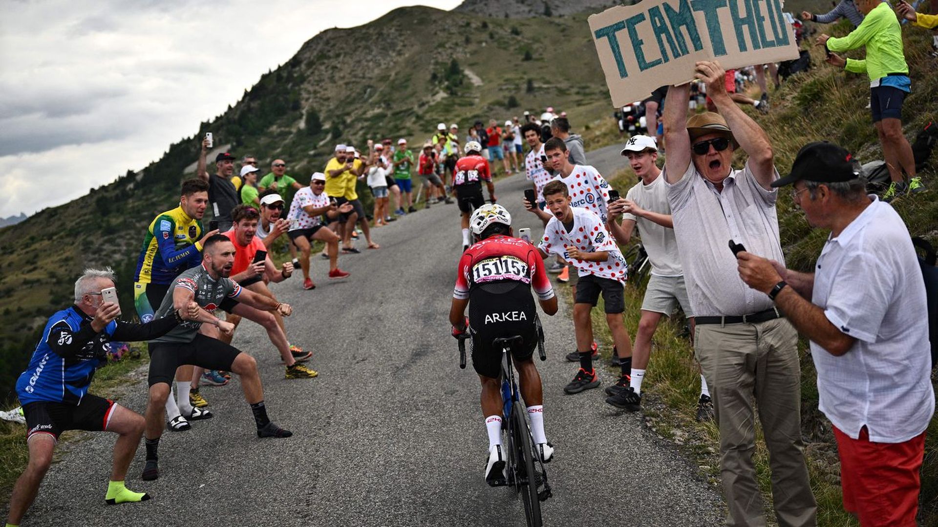 Climbing the Alps in the Tour de France