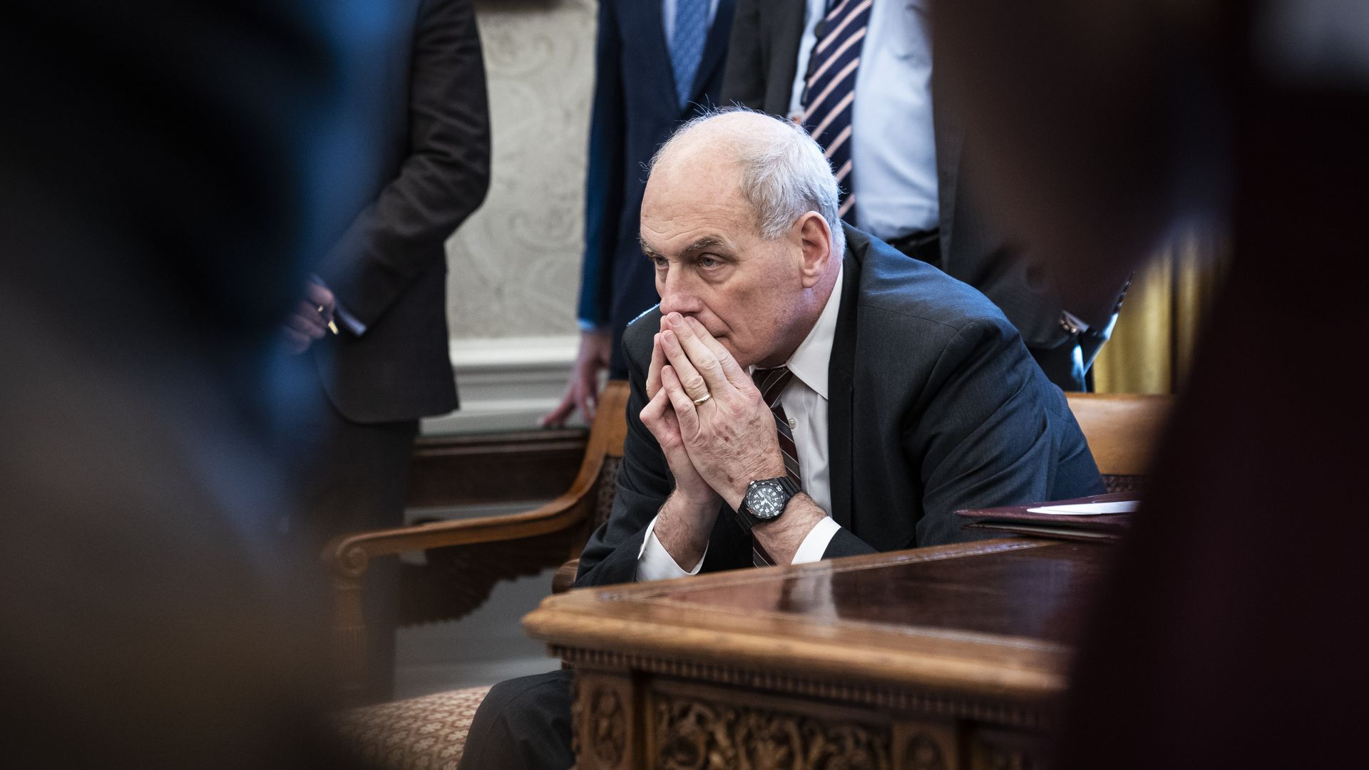 Kelly in the Oval Office in 2018