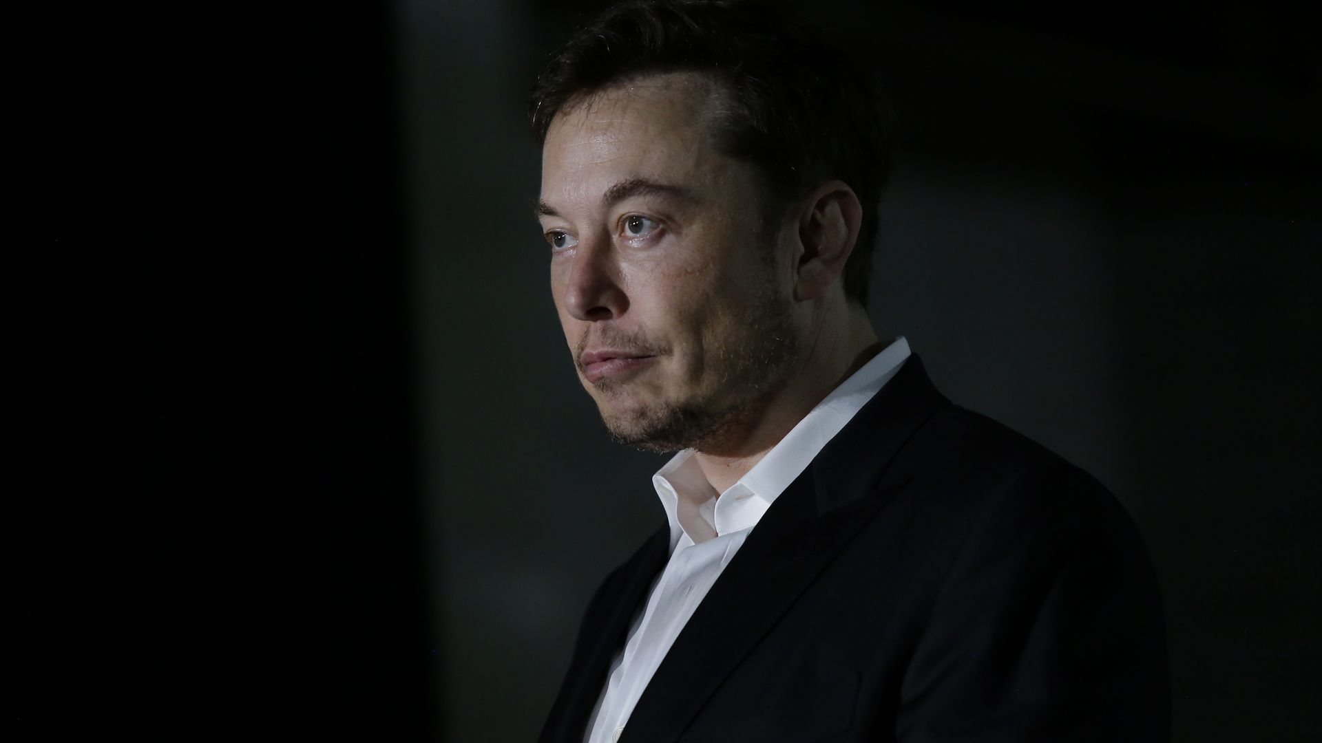 Tesla founder Elon Musk in a portrait