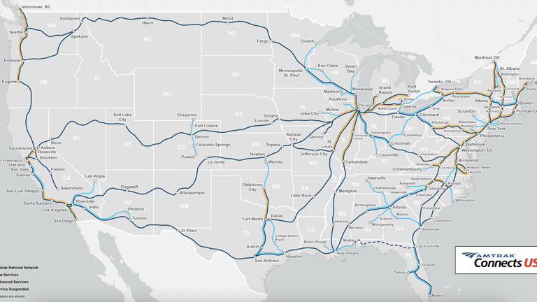 Amtrak Unveils Vision Of Expanded Rail Map Under Biden's Infrastructure ...