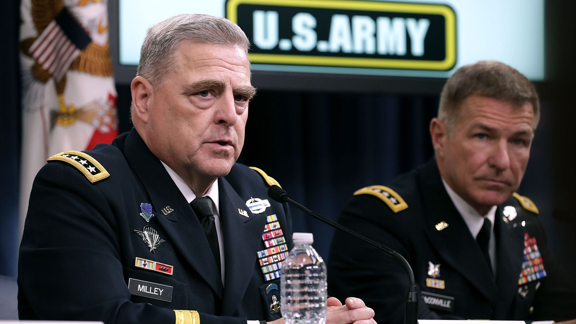 Army Chief of Staff Gen. Mark Milley and Army Vice Chief of Staff Gen. James McConville