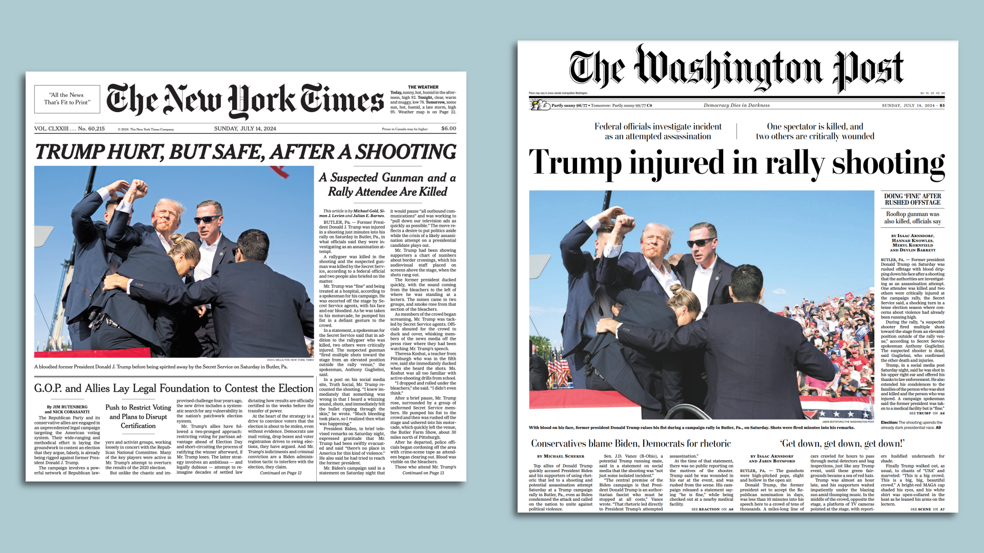 Front pages