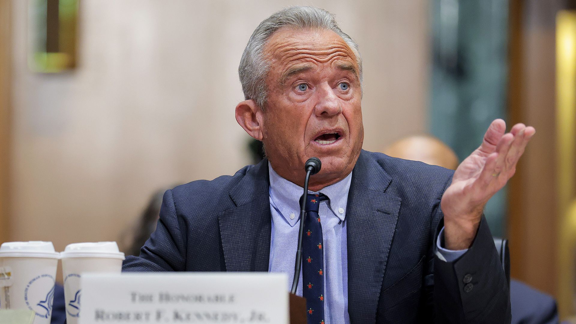 Health Secretary Robert F. Kennedy Jr. testifying on April 22 at Senate Finance