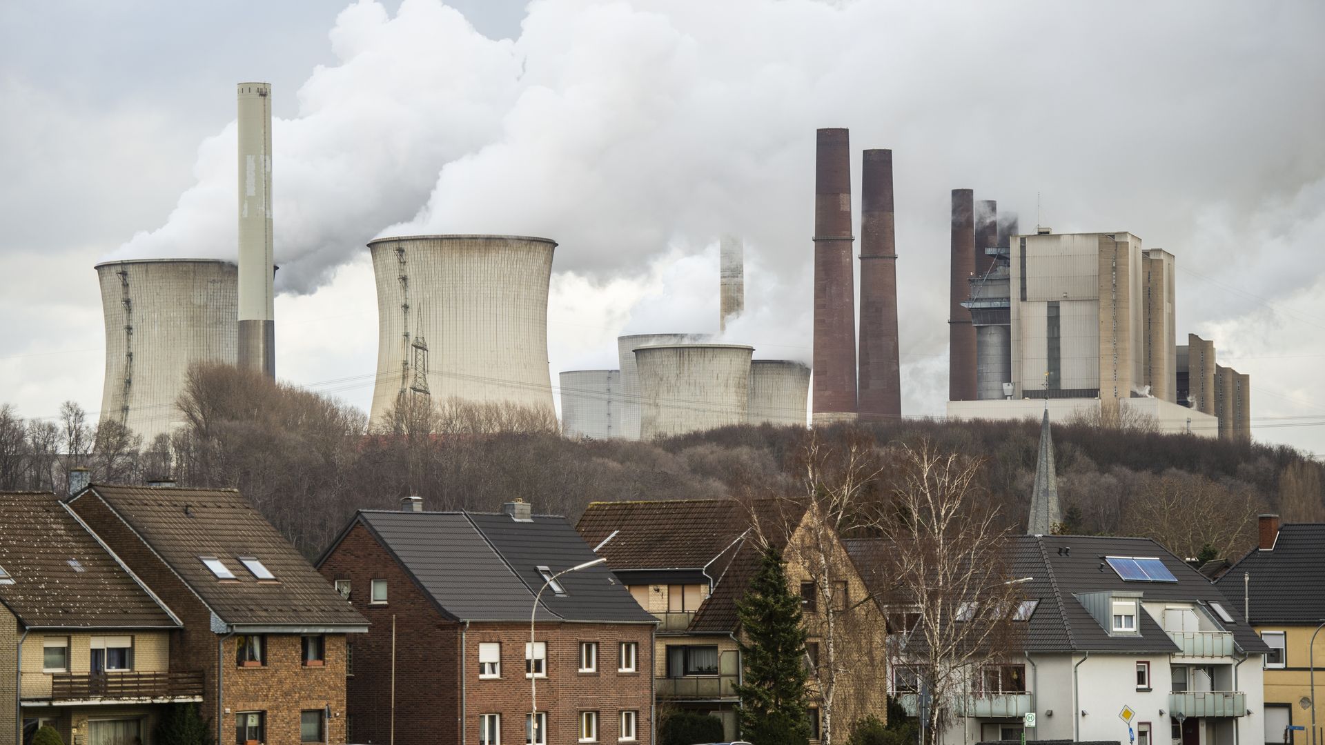 Coal plants in a German town