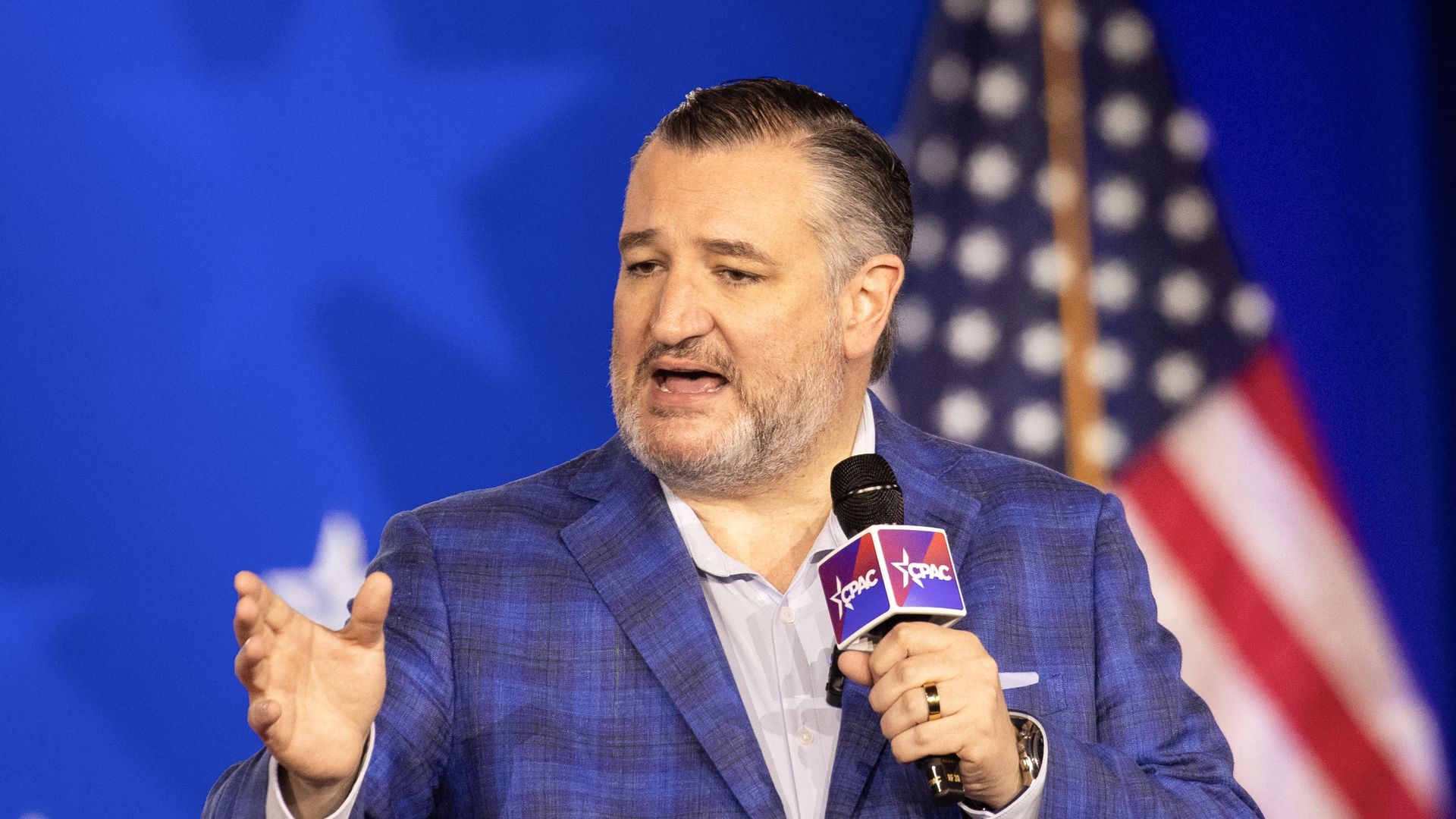 US Senator Ted Cruz (R-TX) speaks during the Conservative Political Action Conference (CPAC) in Grapevine, Texas, on March 28, 2026. 