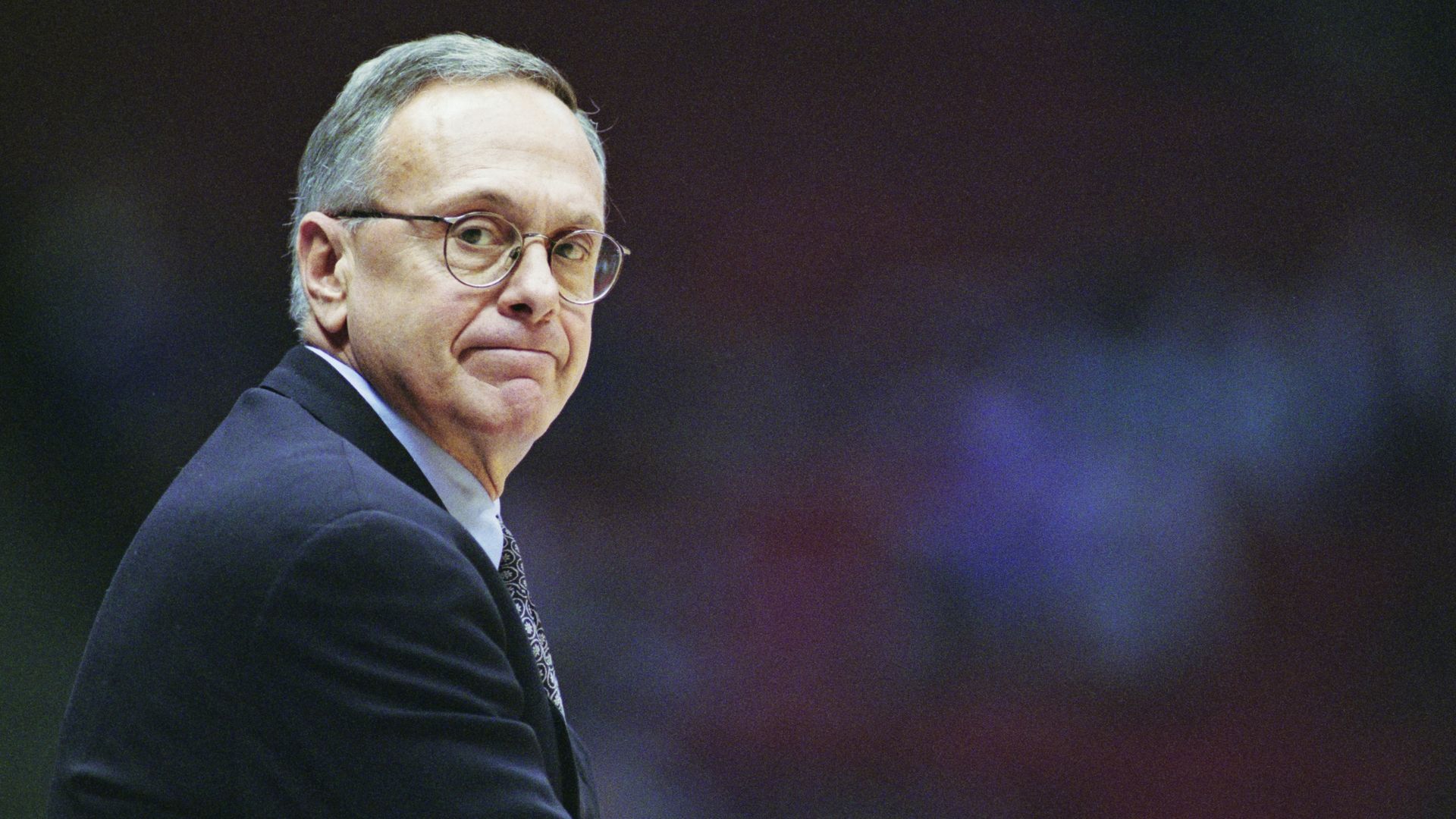 Larry Brown, Head Coach for the Indiana Pacers during the NBA Atlantic Division basketball game against the New Jersey Nets on 7th February 1997 at the Continental Airlines Arena in East Rutherford, New Jersey, United States. 