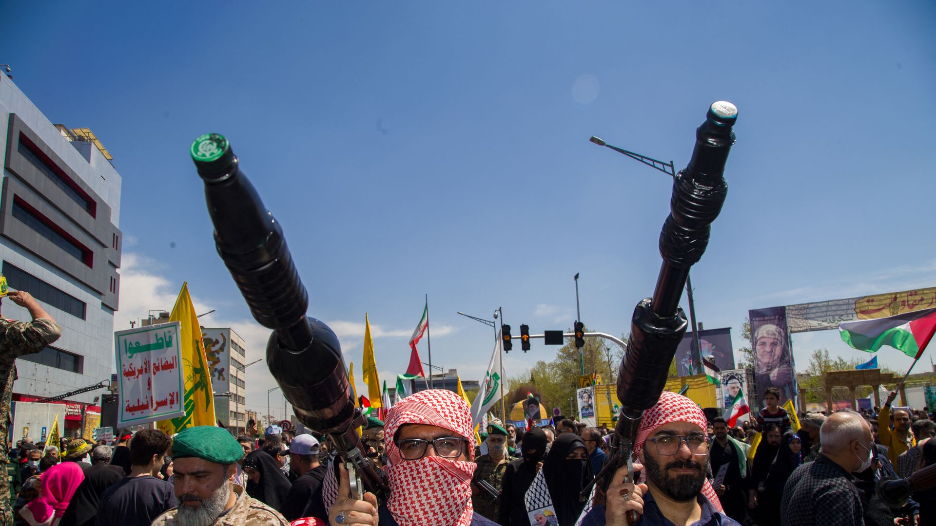 Iranians with big guns