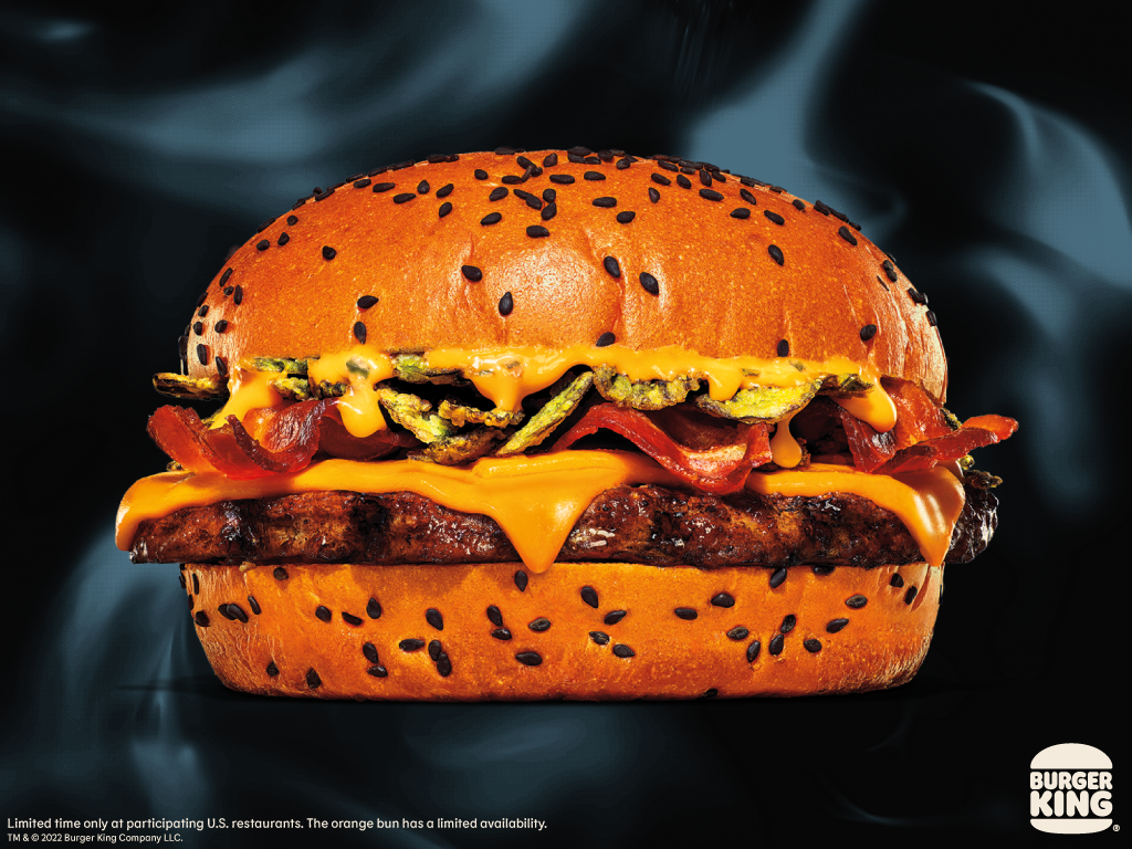 Burger King Halloween Whopper 2022 Spicy Ghost Pepper Whopper now on menu