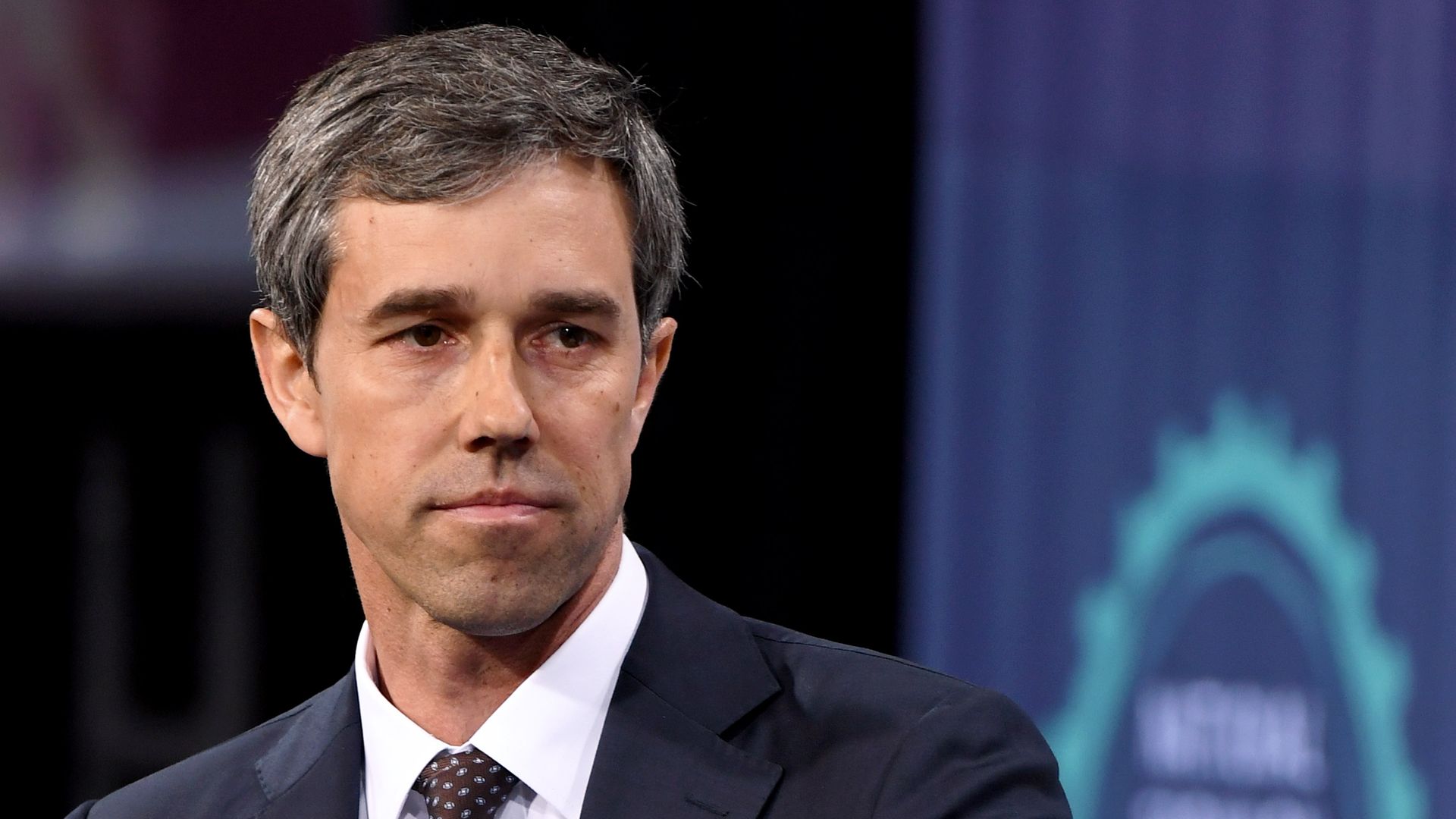  Democratic presidential candidate Beto O'Rourke at the National Forum on Wages and Working People: Creating an Economy That Works for All at Enclave on April 27, 2019 in Las Vegas, Nevada