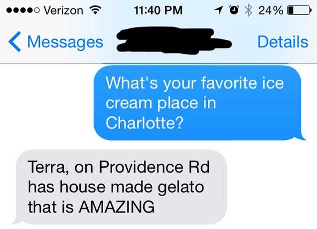 text charlotte ice cream terra