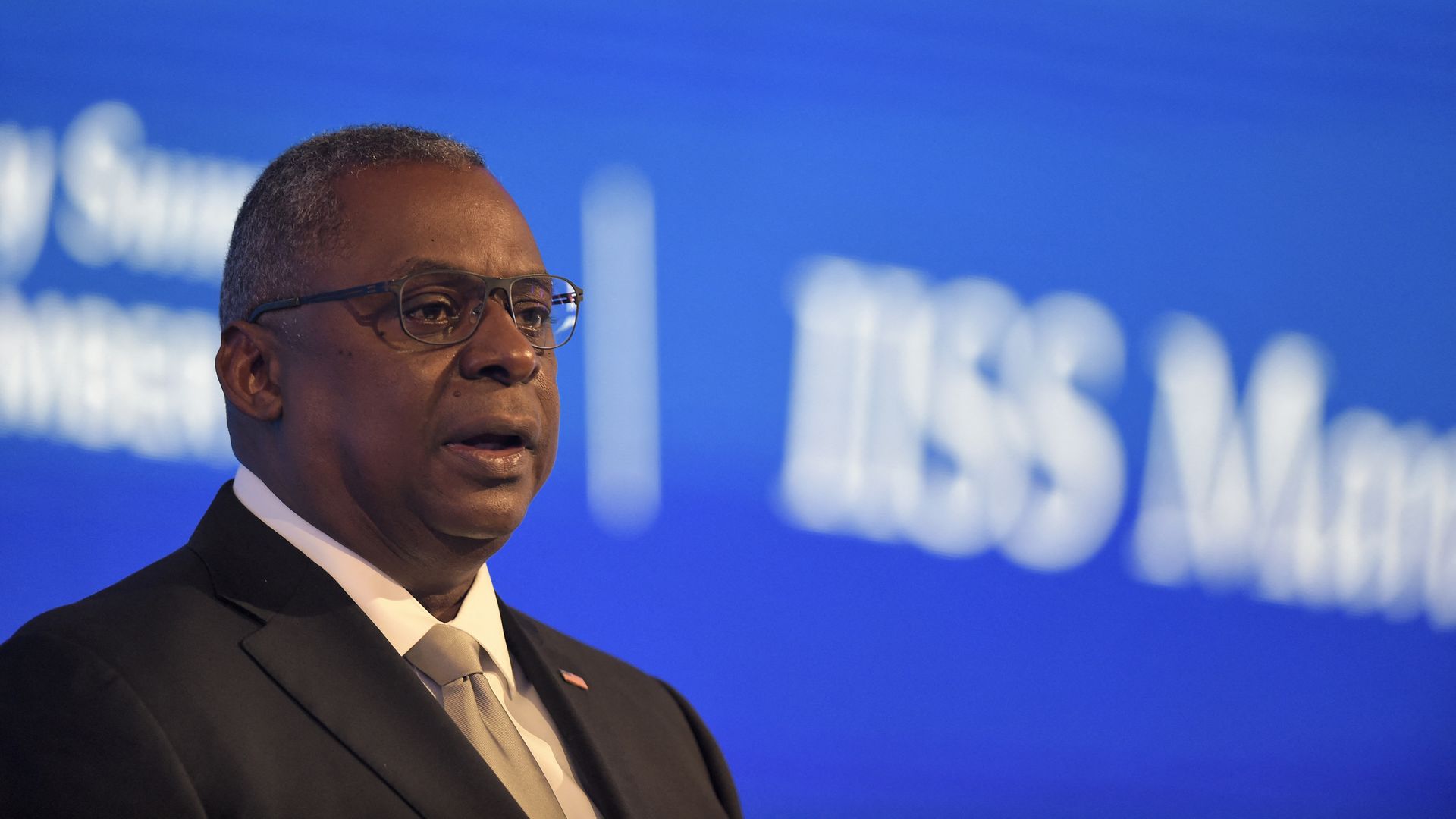 Photo of Lloyd Austin speaking at a security event