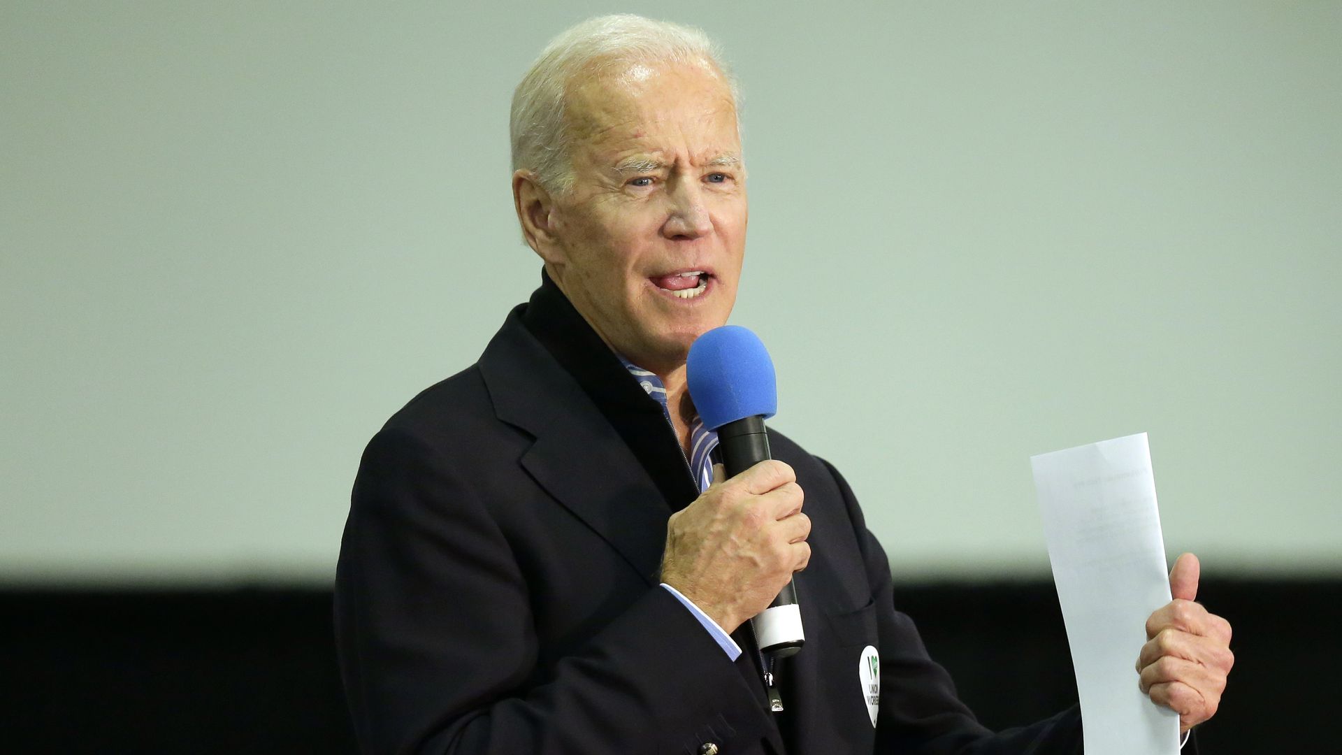 Democratic presidential candidate former Vice President Joe Biden speaks during the Finkenauer Fish Fry on November 2, 2019 in Cedar Rapids, Iowa.
