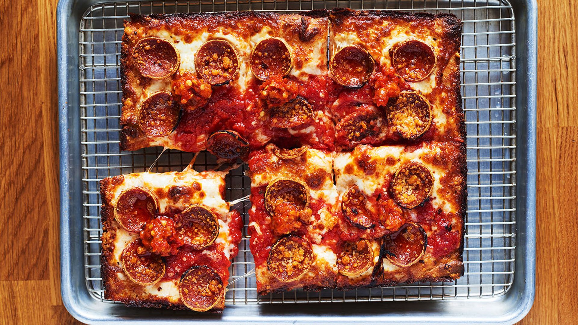 pepperoni pizza from Emmy Squared