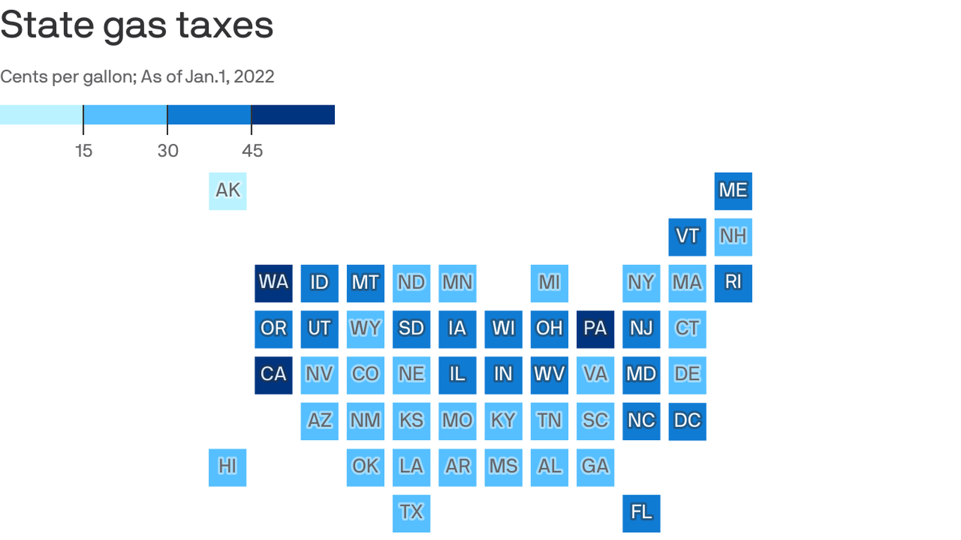 Illinois gas taxes among highest in nation Axios Chicago