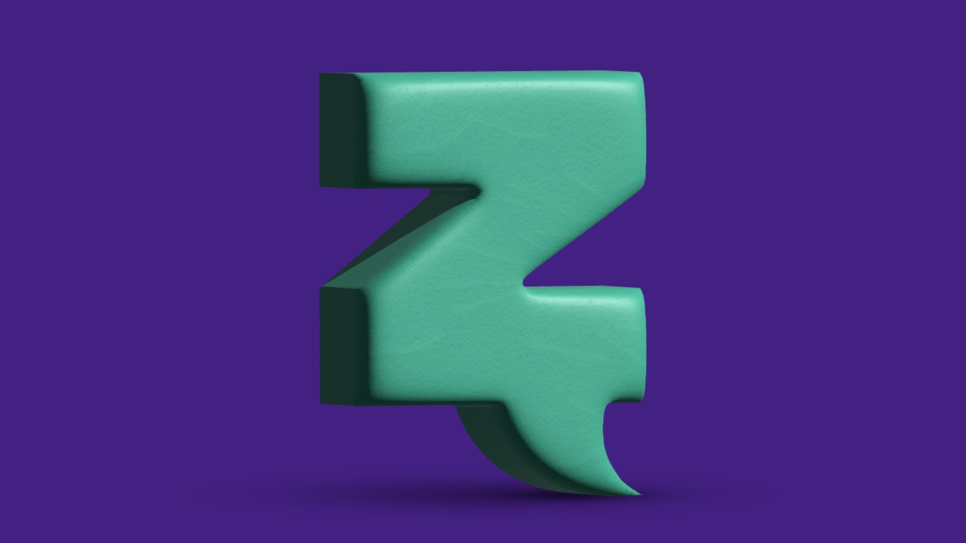 Illustration of a speech bubble shaped like a Z