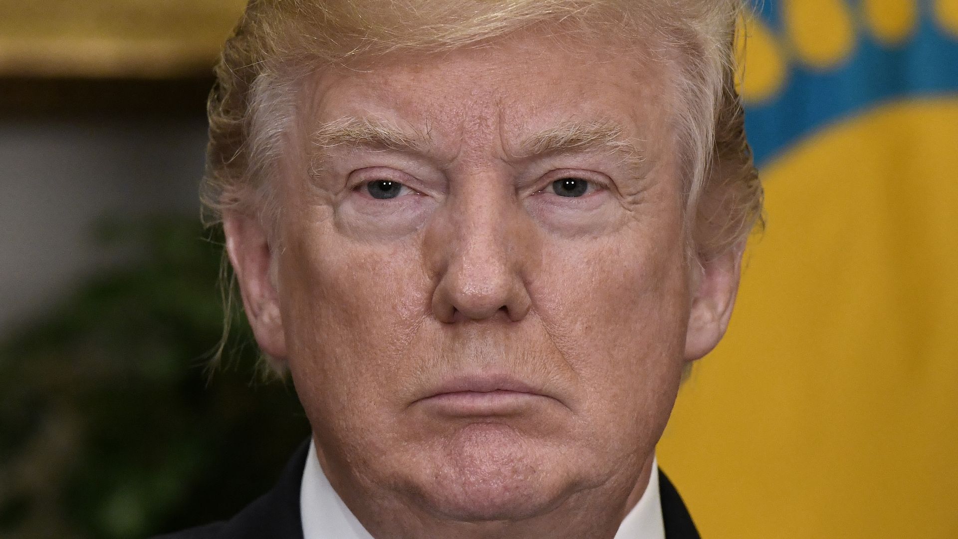 President Trump in close-up
